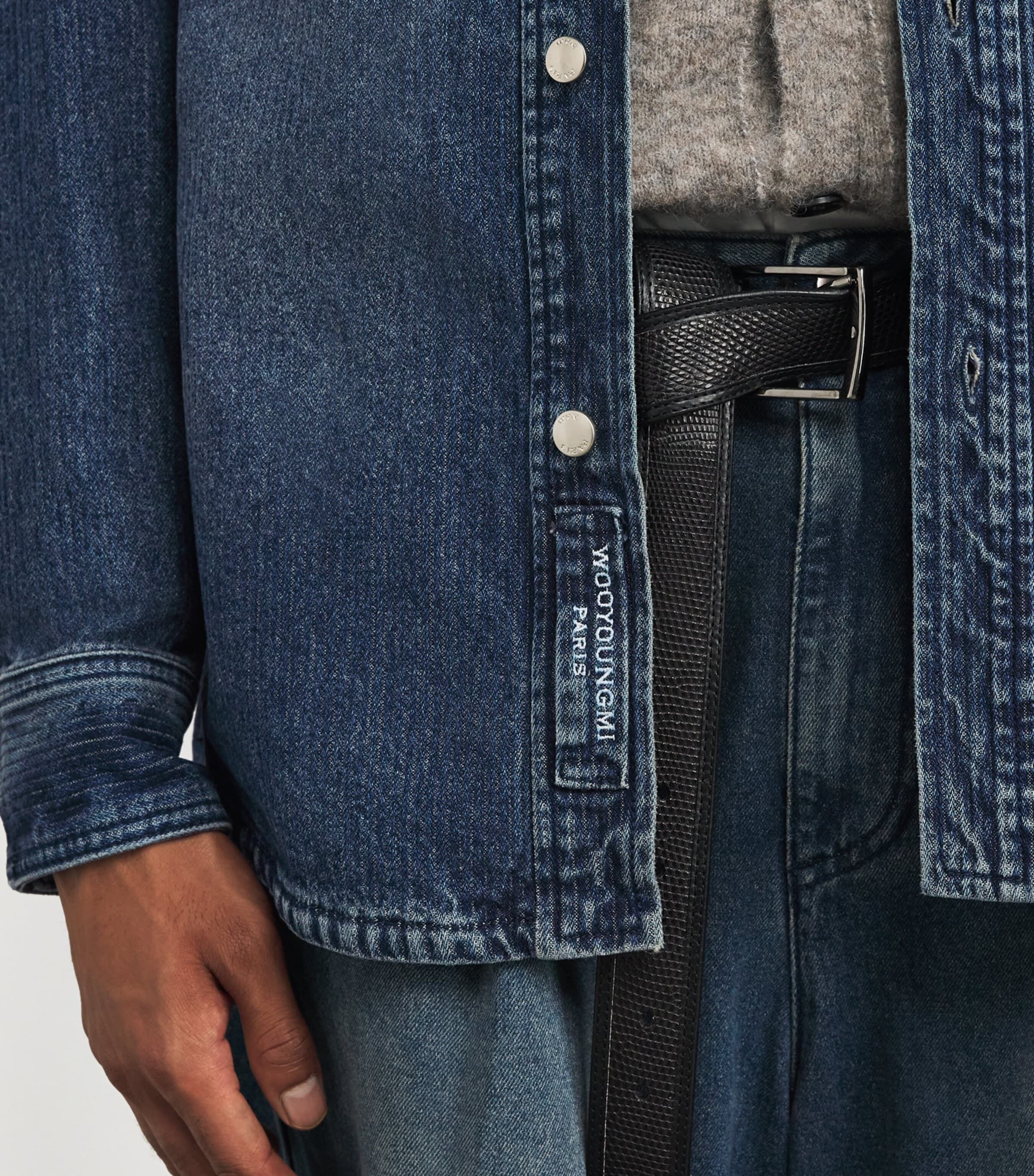 Denim Logo Shirt BLUE Image 6