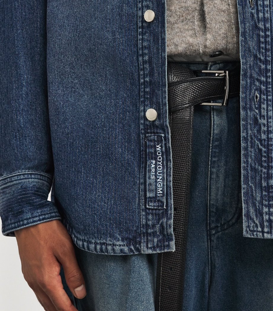 Denim Logo Shirt BLUE Image 6