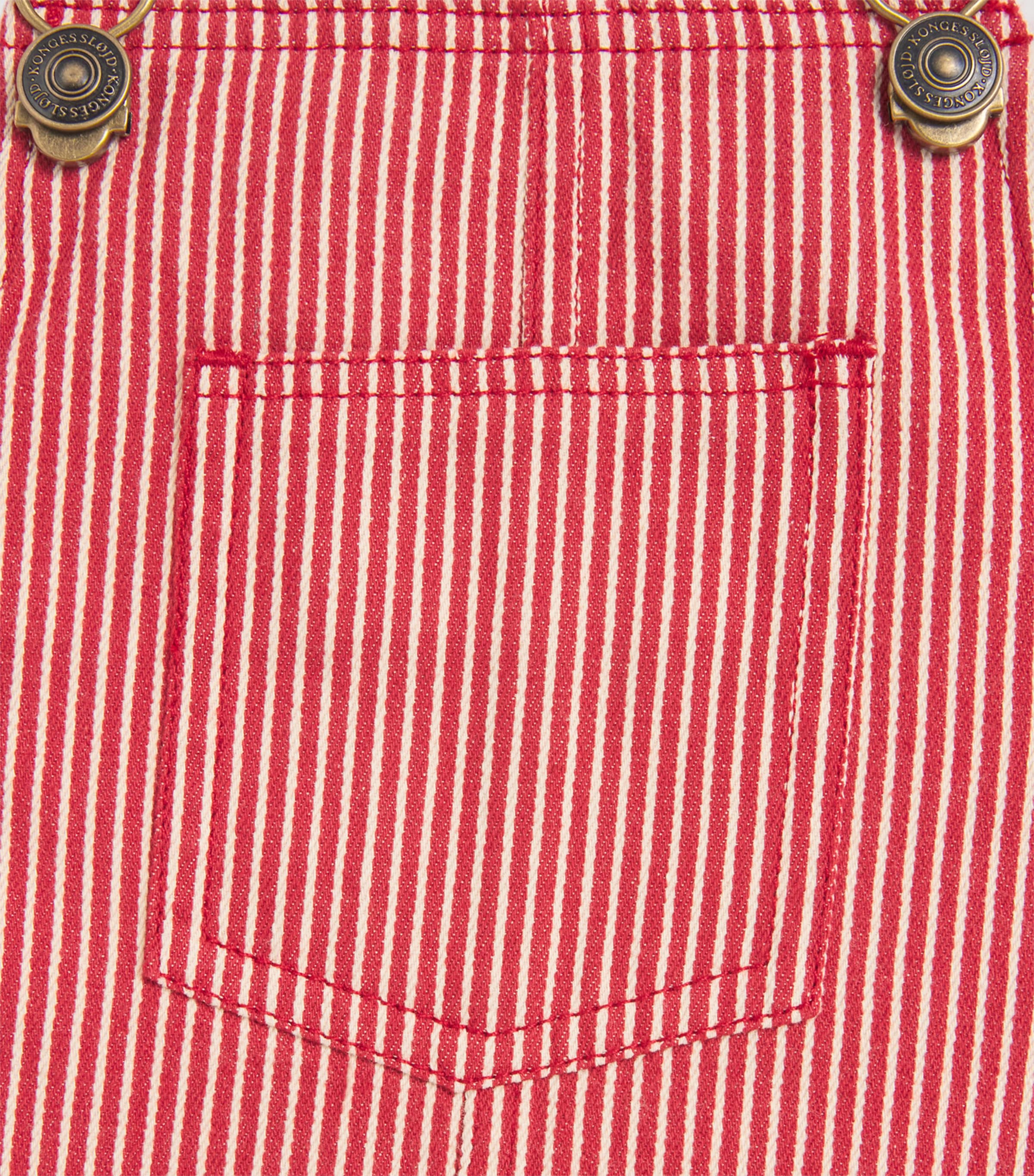 Denim Stripe Overall Dress (12 Months-4 Years) P25119 MILK ROUGE Image 3