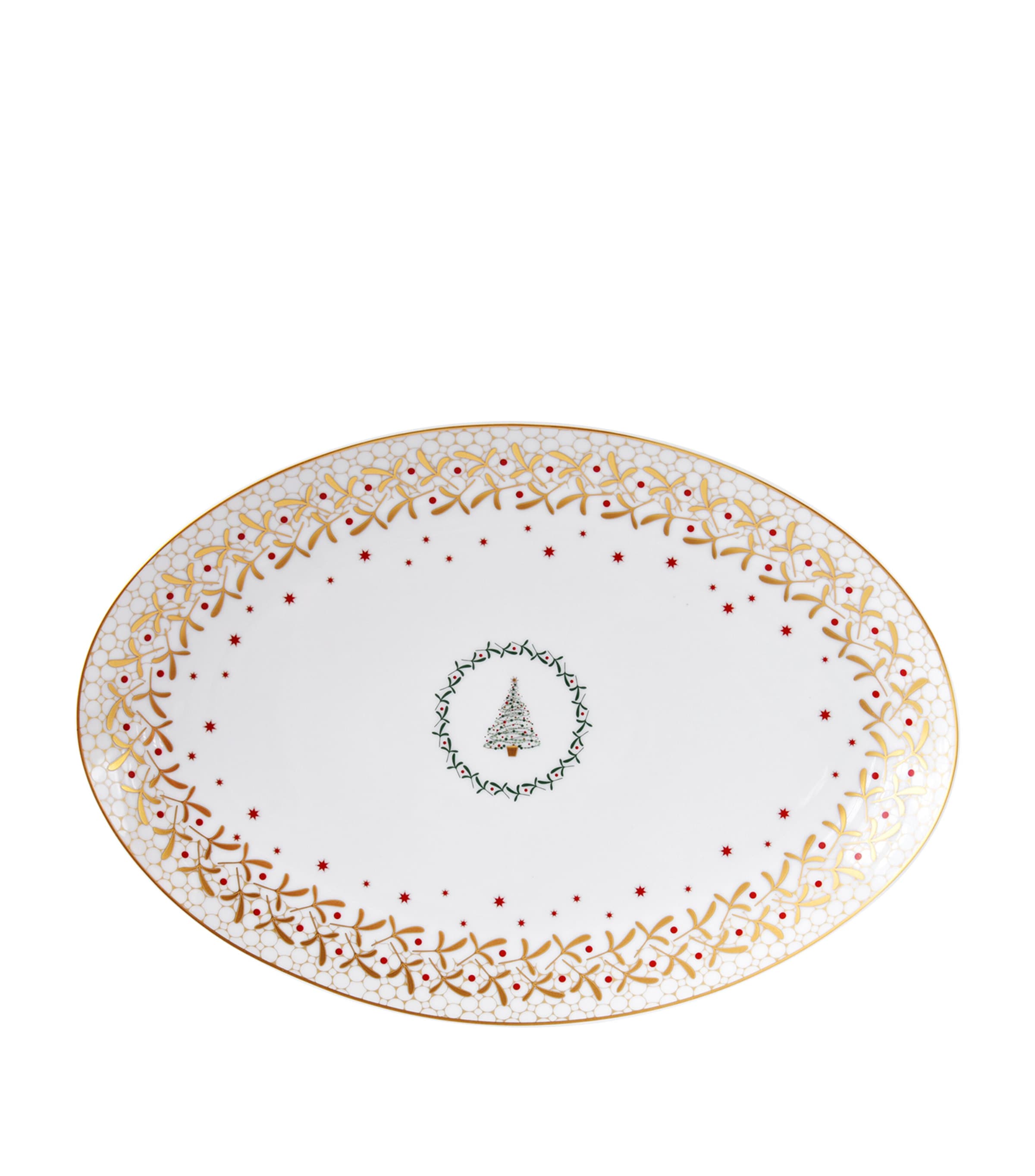 Bernardaud Noël Oval Platter In White