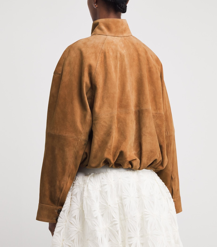 Suede Marley Bomber Jacket CAMEL Image 4