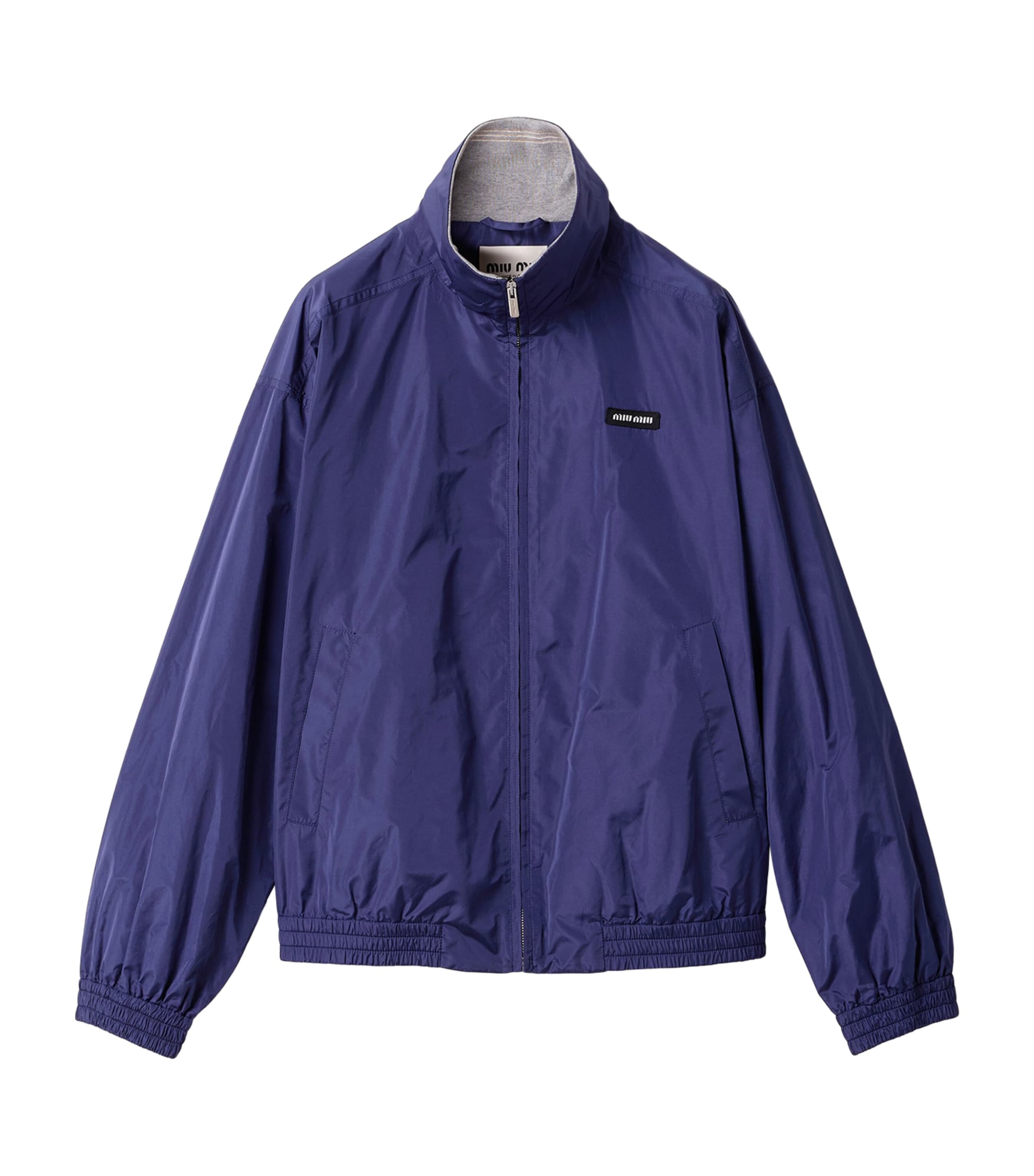 Miu Miu Womens Technical Jacket Blue Image 1