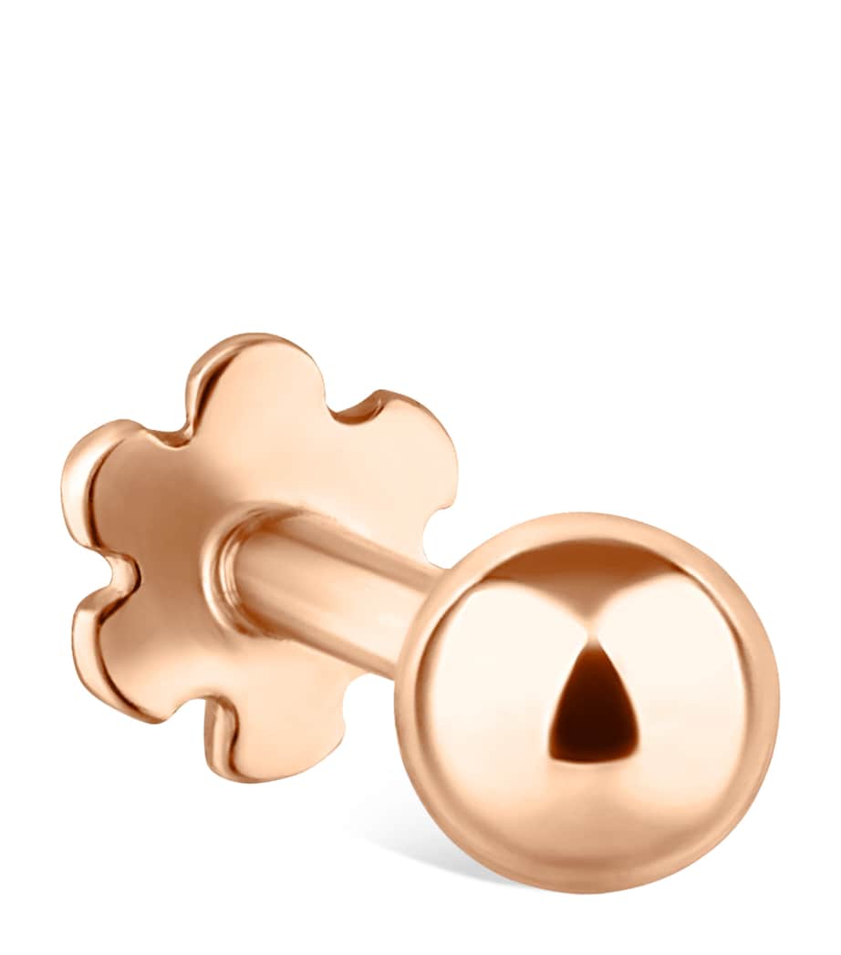 Rose Gold Ball Threaded Stud Earring (3mm) ROSE GOLD Image 1