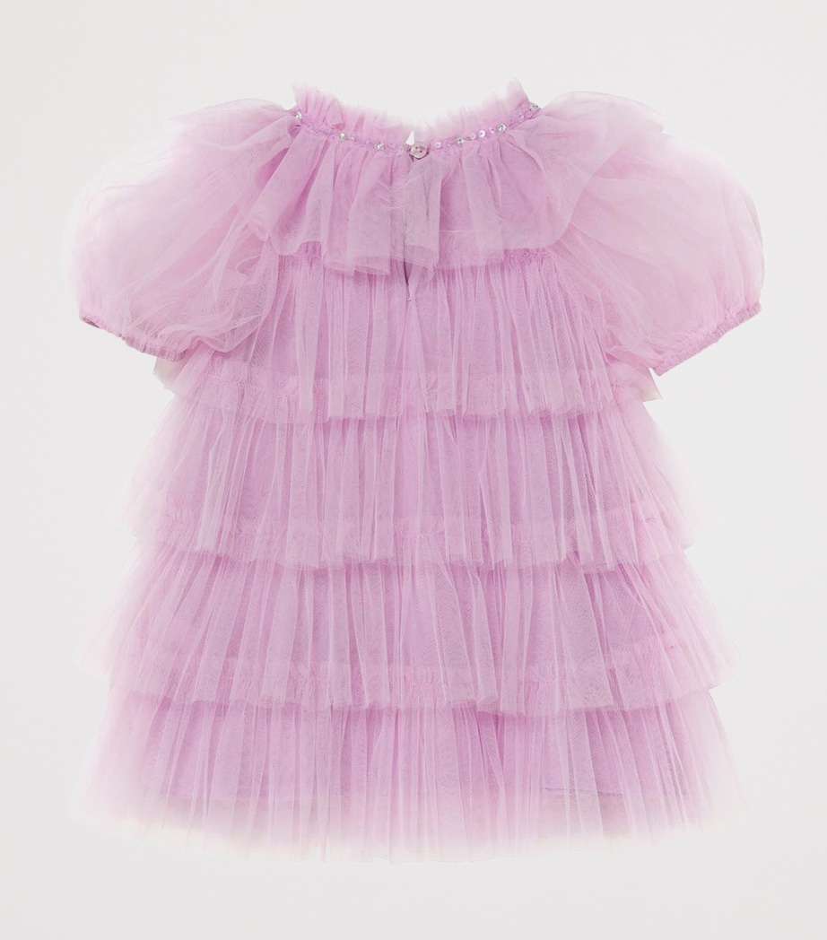 Tutu Du Monde Tulle Love Parade Dress (0-24 Months) Orchid Bouquet Image 3