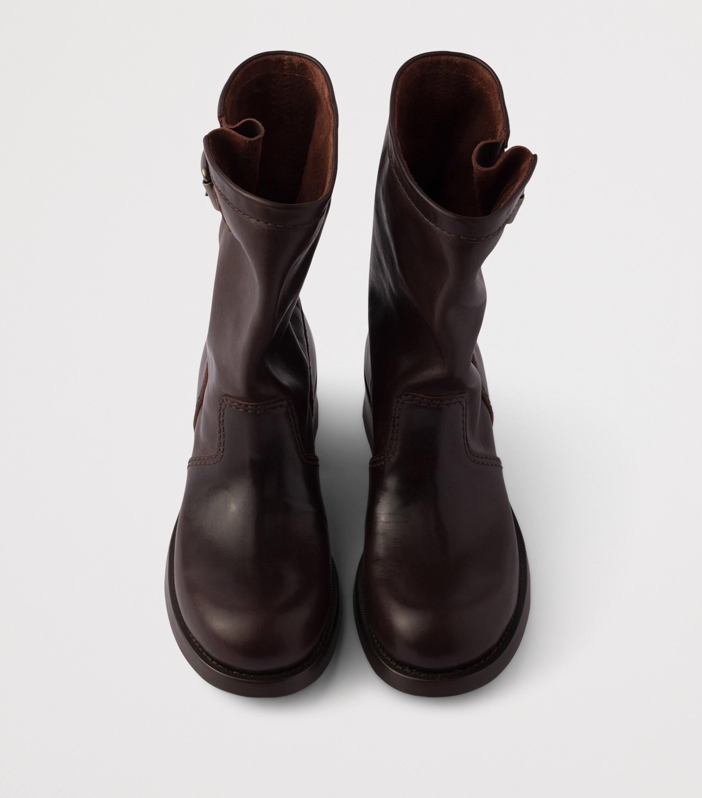 Prada Leather Mid-Calf Boots Image 4