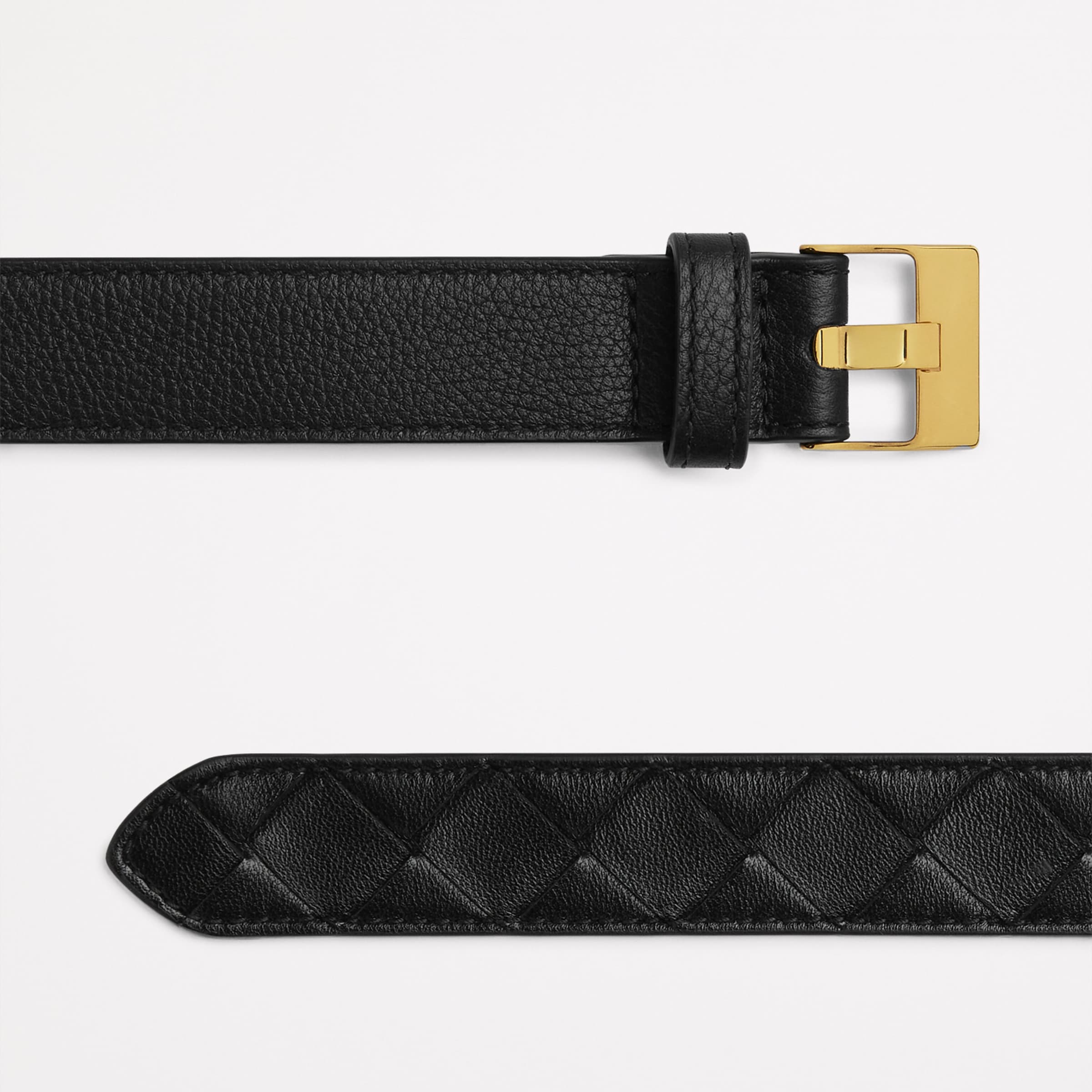 Leather Intrecciato Weave Belt 1019 Image 3