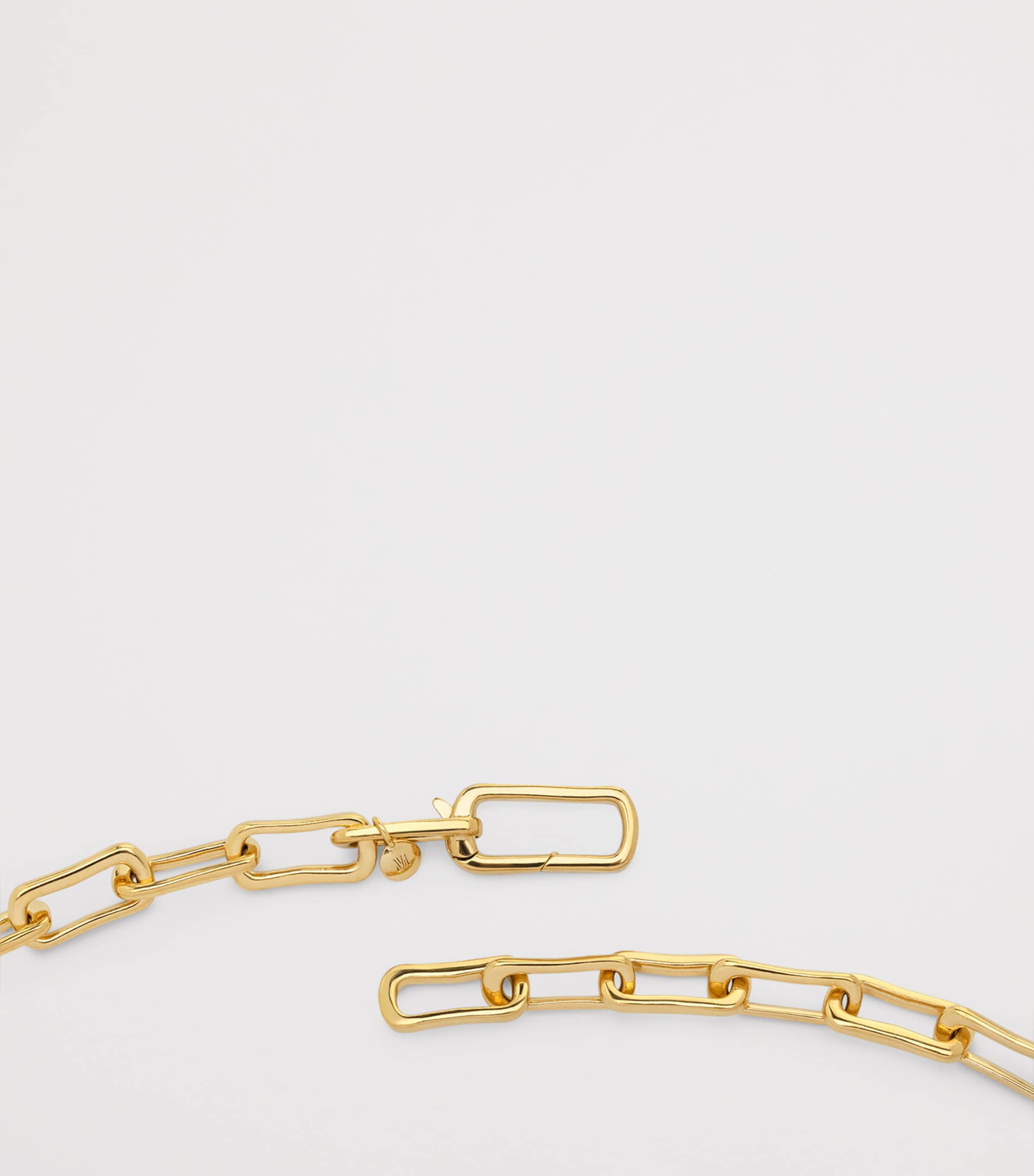 Monica Vinader Gold Vermeil Alta Mini Chain Necklace Gold Vermeil Image 4
