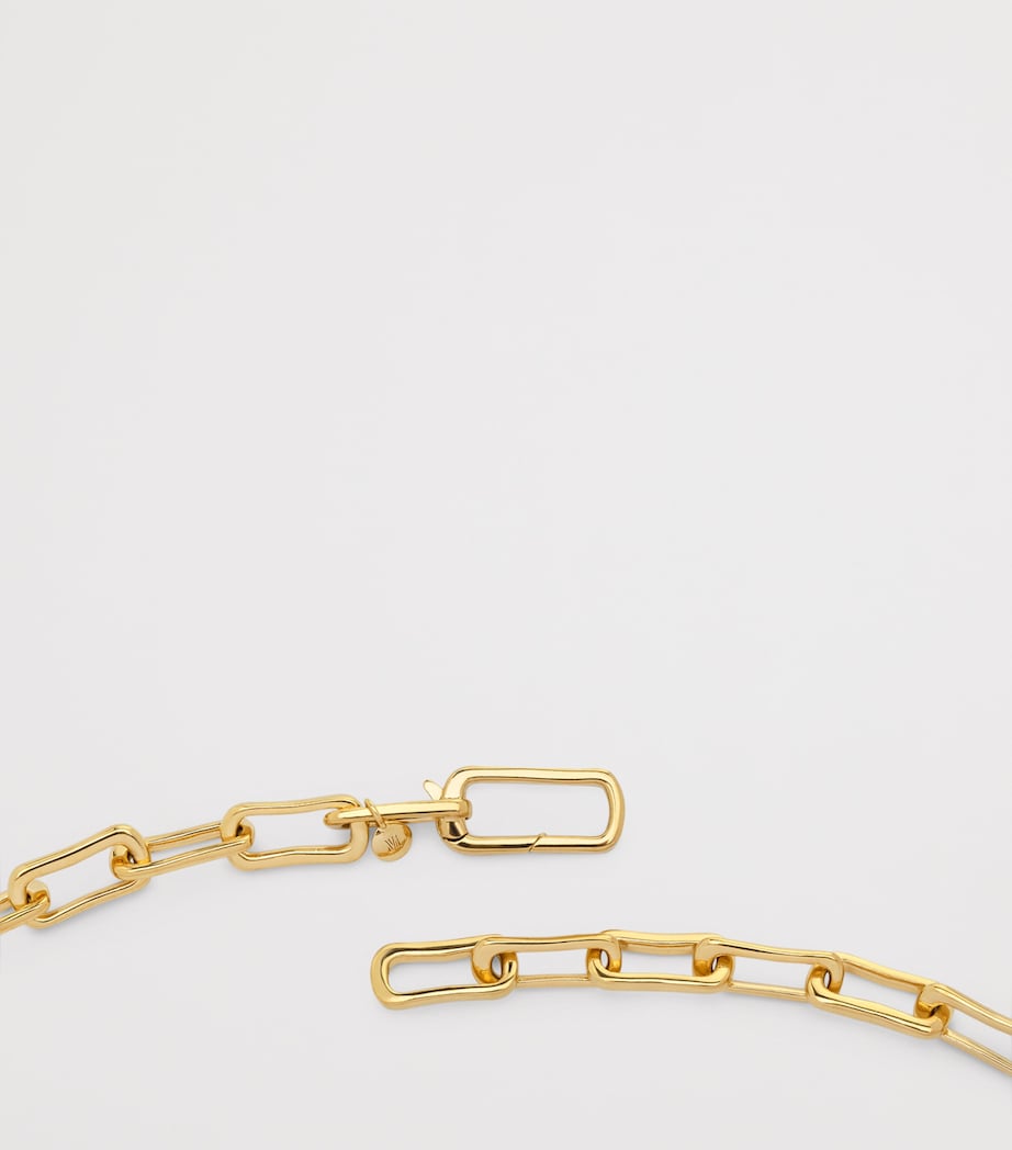 Monica Vinader Gold Vermeil Alta Mini Chain Necklace Gold Vermeil Image 4