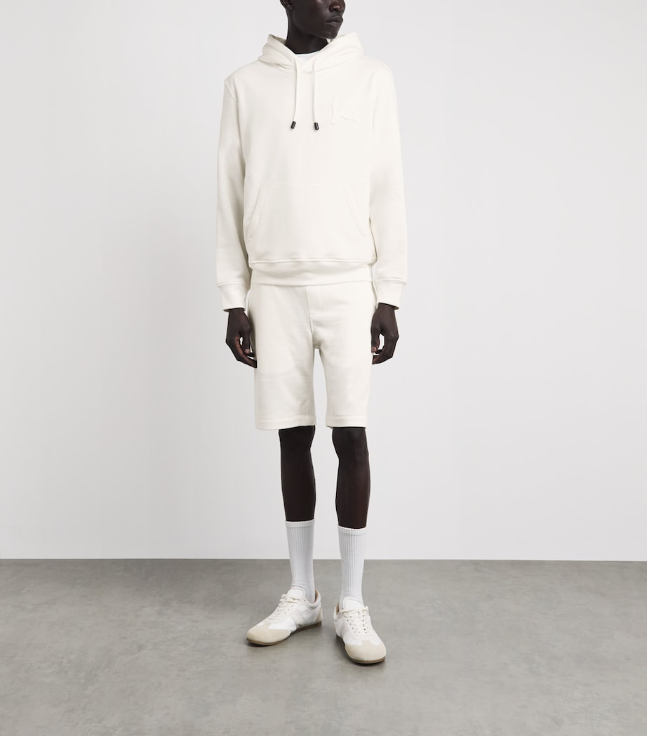 Isaia Mens Embossed Logo Hoodie Image 2