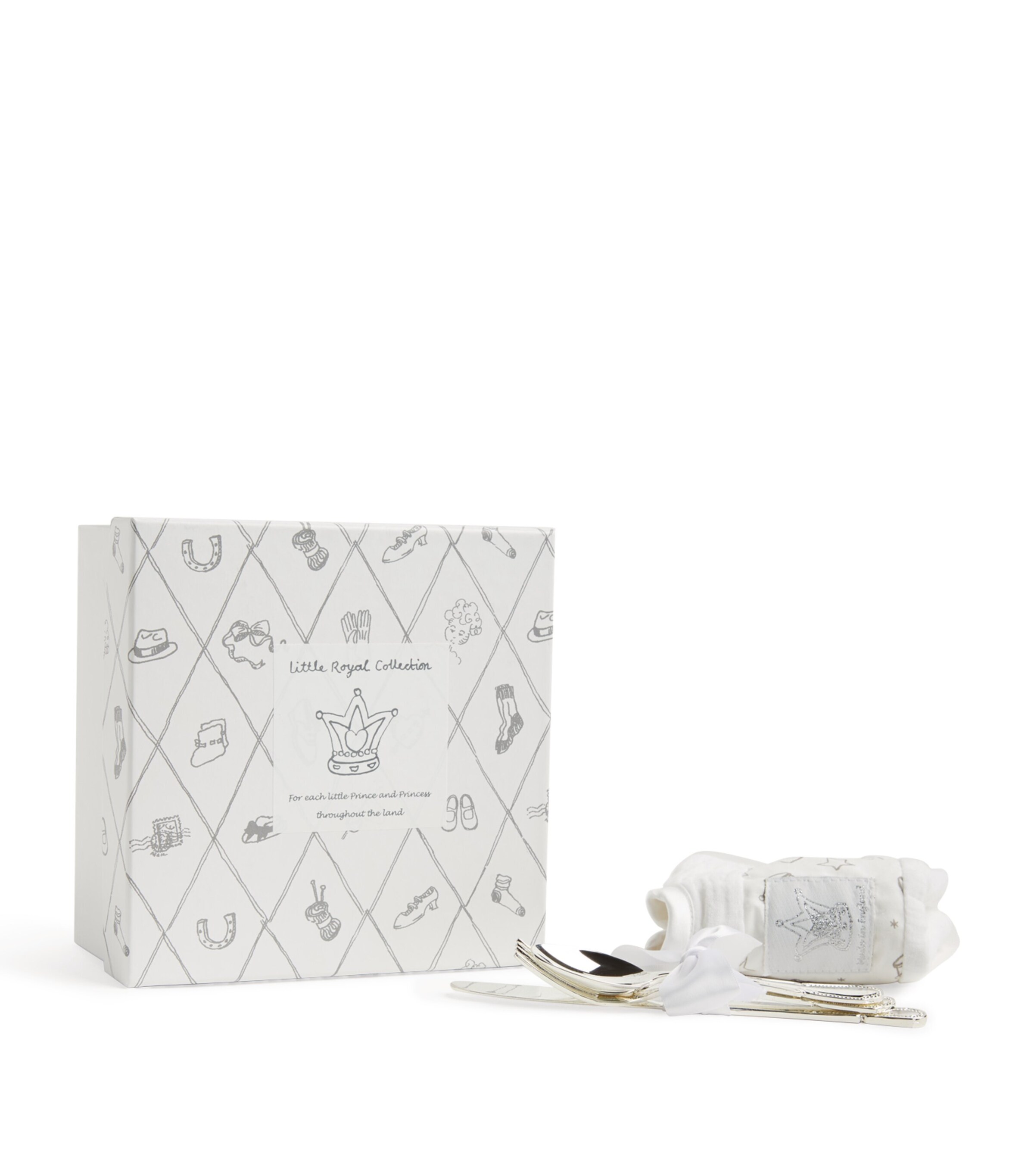 Bib And Cutlery Set CREAM/SILVER Image 3