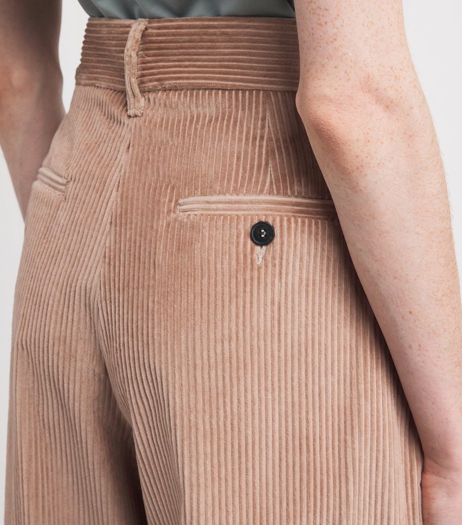 Corduroy Wide-Leg Trousers ANTIQUE ROSE Image 6