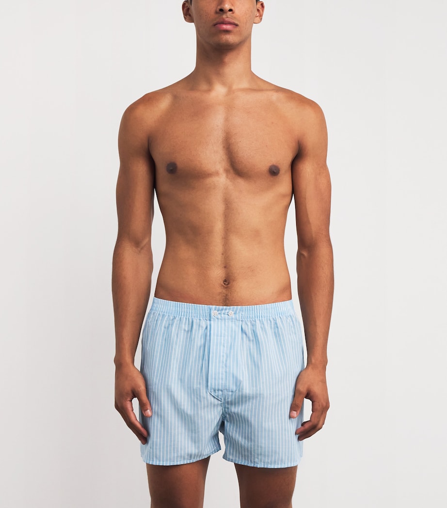 Cotton Traditional Boxers 021 BLUE Image 2