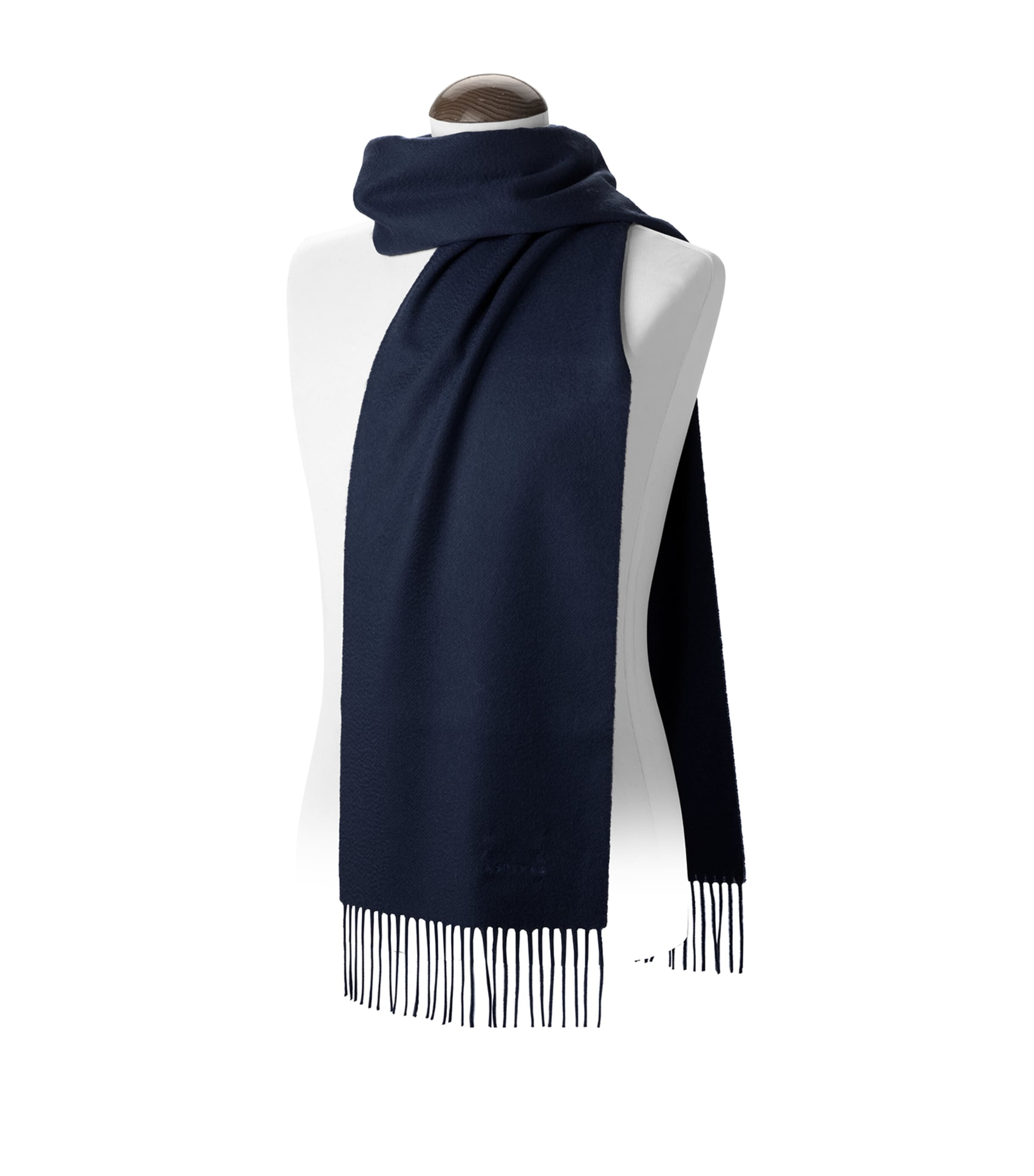 Cashmere Scarf NAVY Image 2