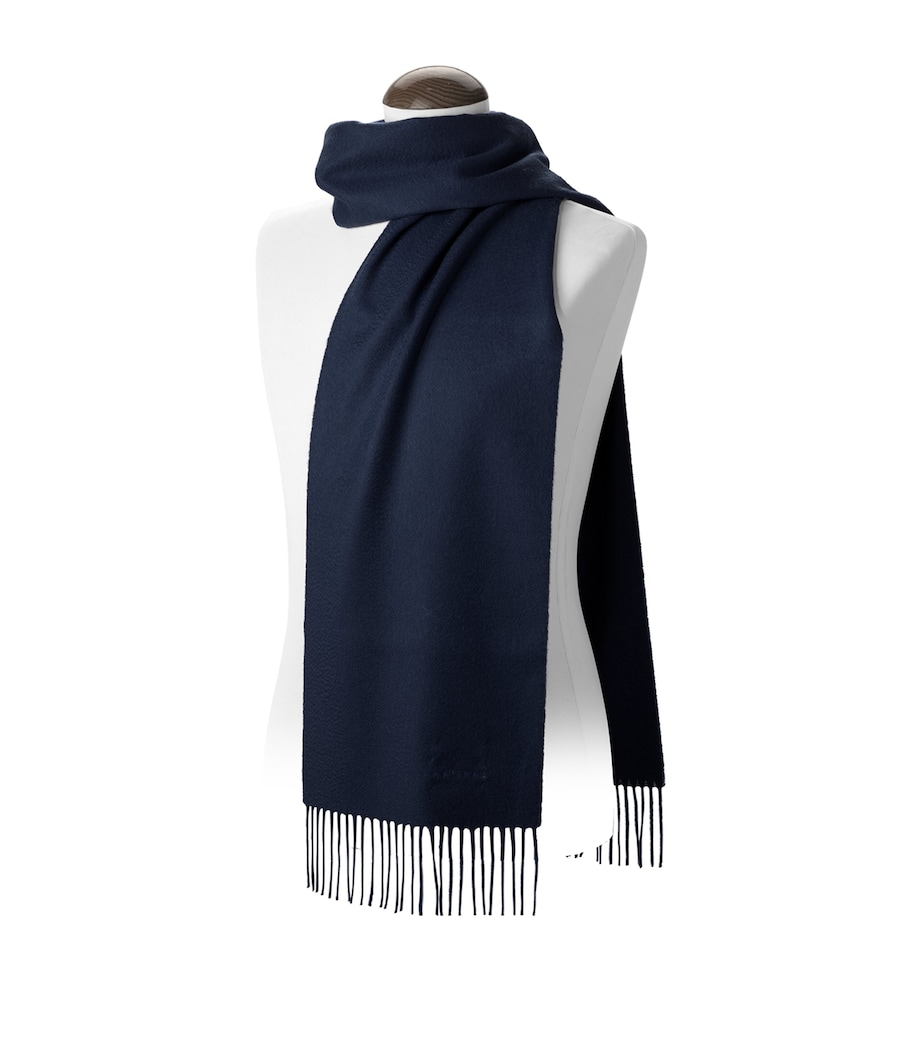 Cashmere Scarf NAVY Image 2