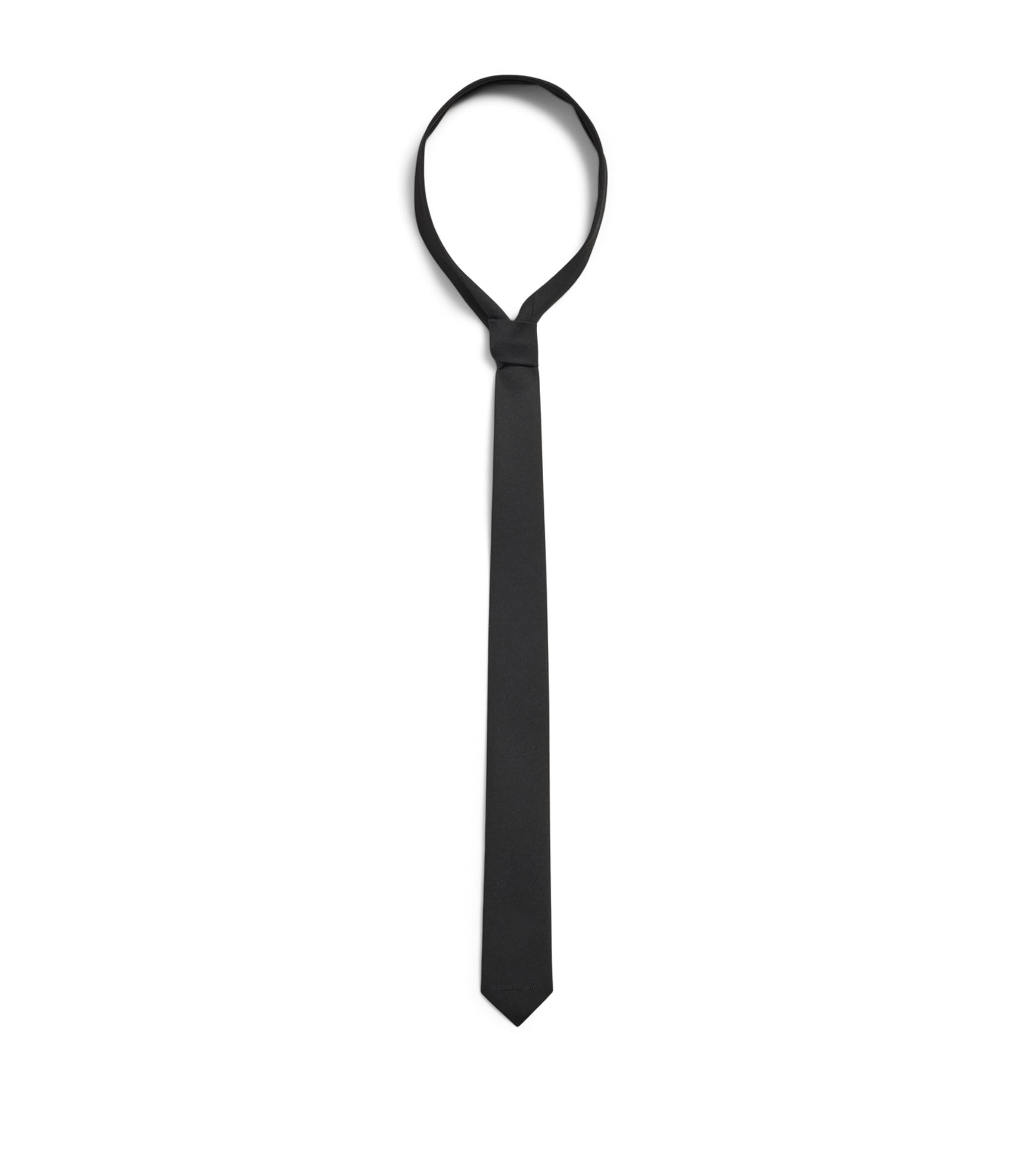 Balenciaga Wool Logo Tie Image 1