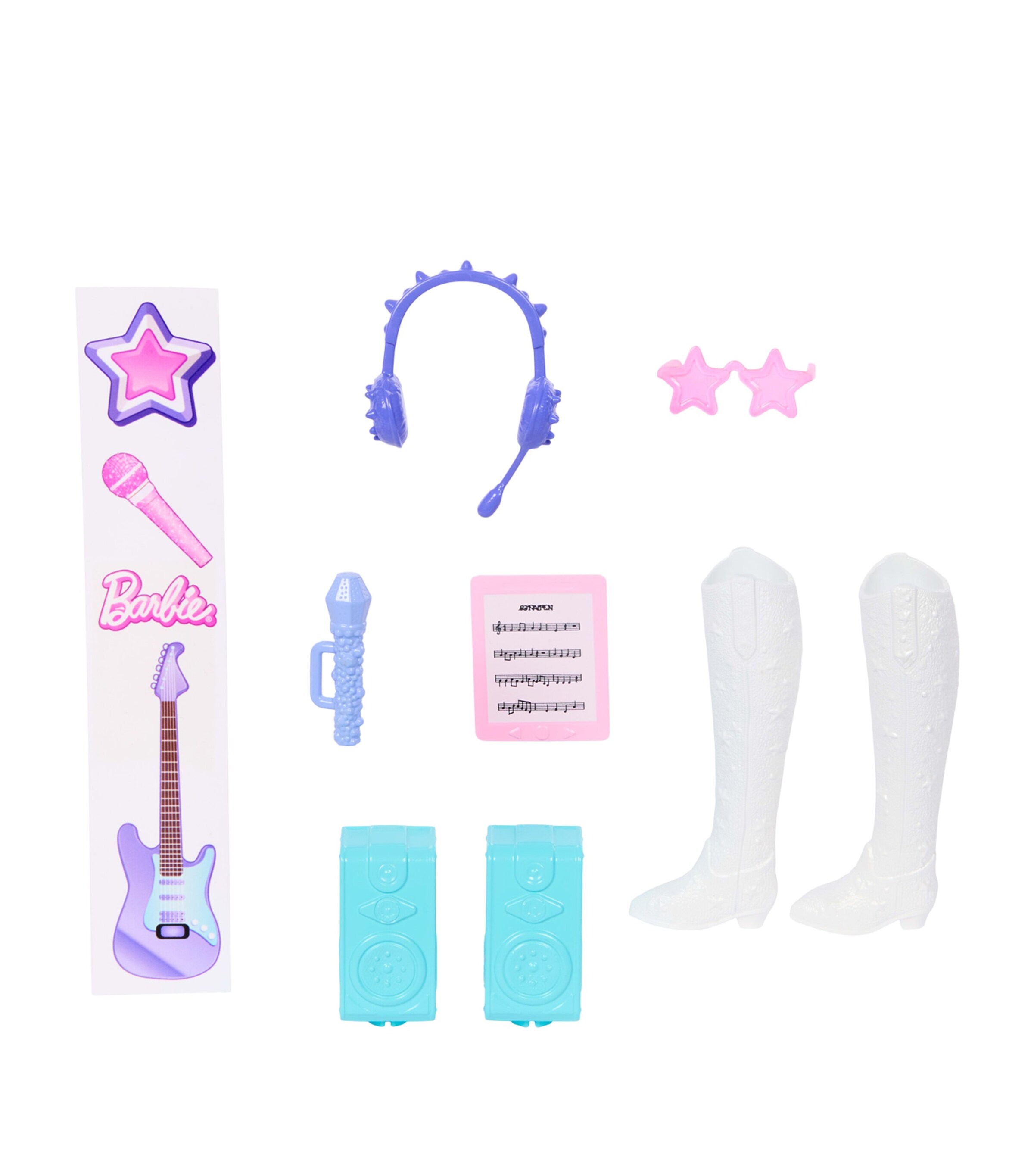 Barbie Team Barbie Roll & Reveal Pop Star Doll and Accessories Image 6