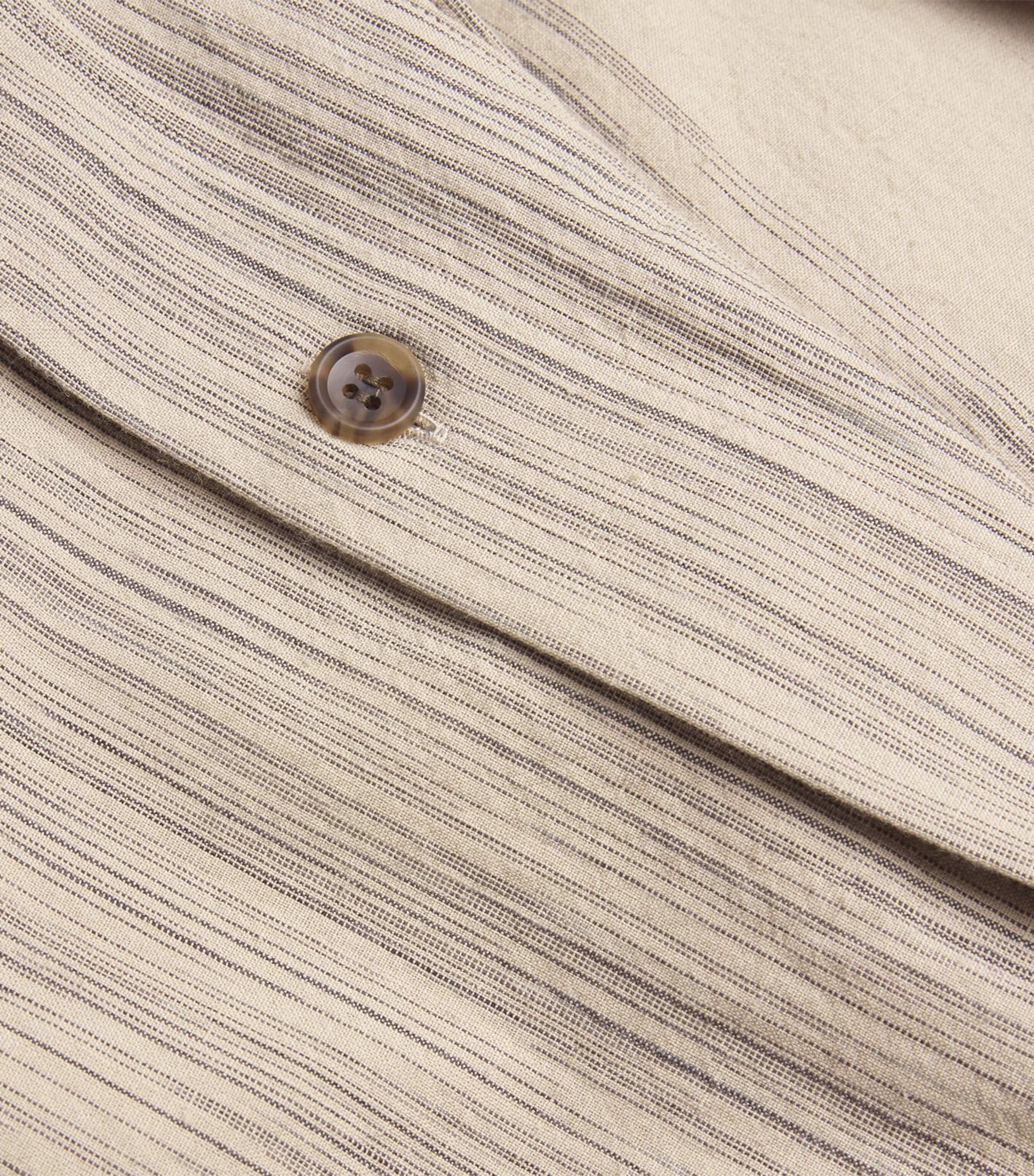 Kasuri Patchwork Shirt 41-BEIGE Image 5