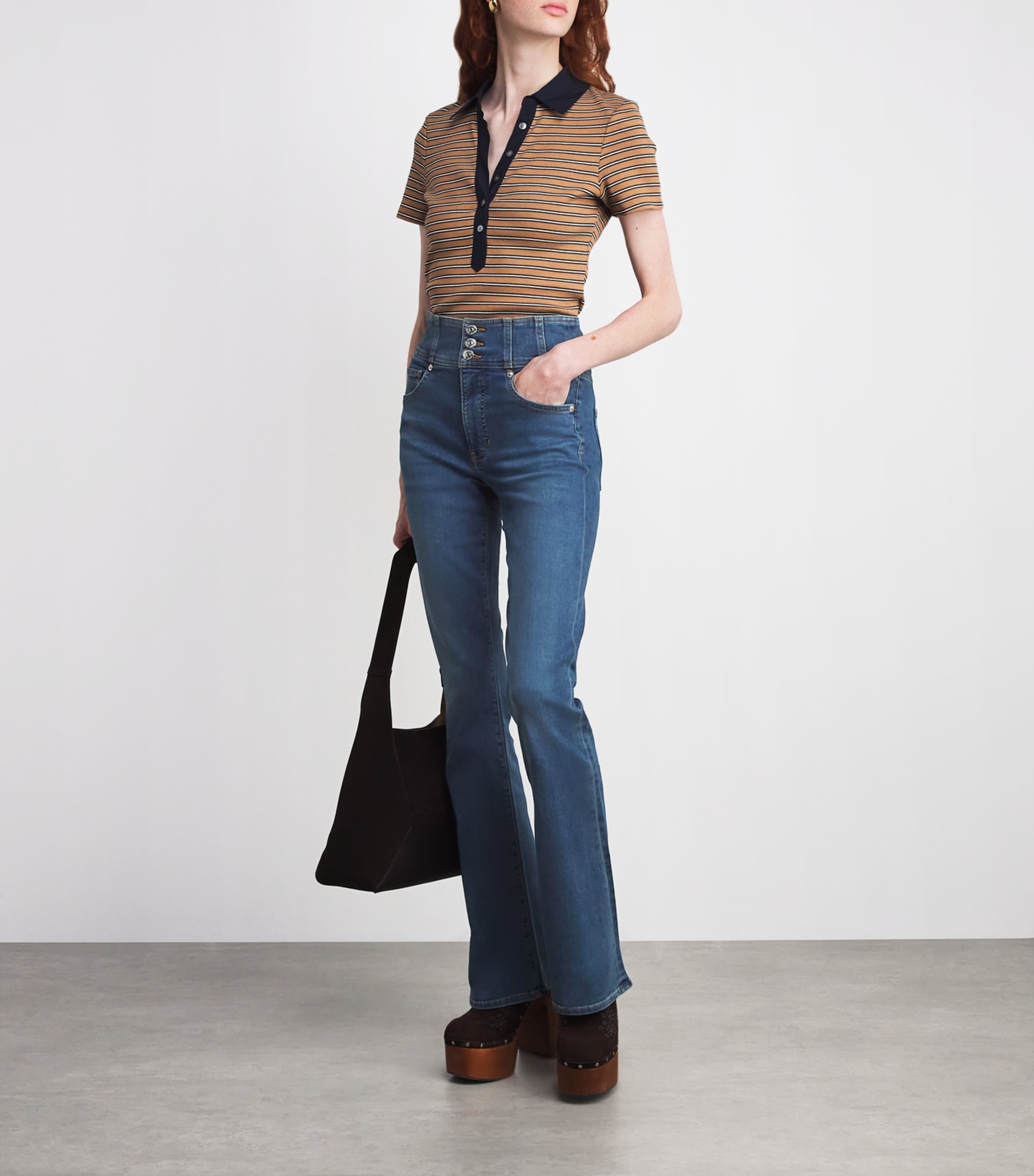 Beverly High-Rise Flared Jeans B0190 VINTAGE RAIN Image 2