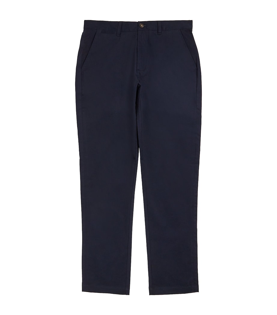 Suede Sateen Tailored Trousers DARK NAVY Image 1