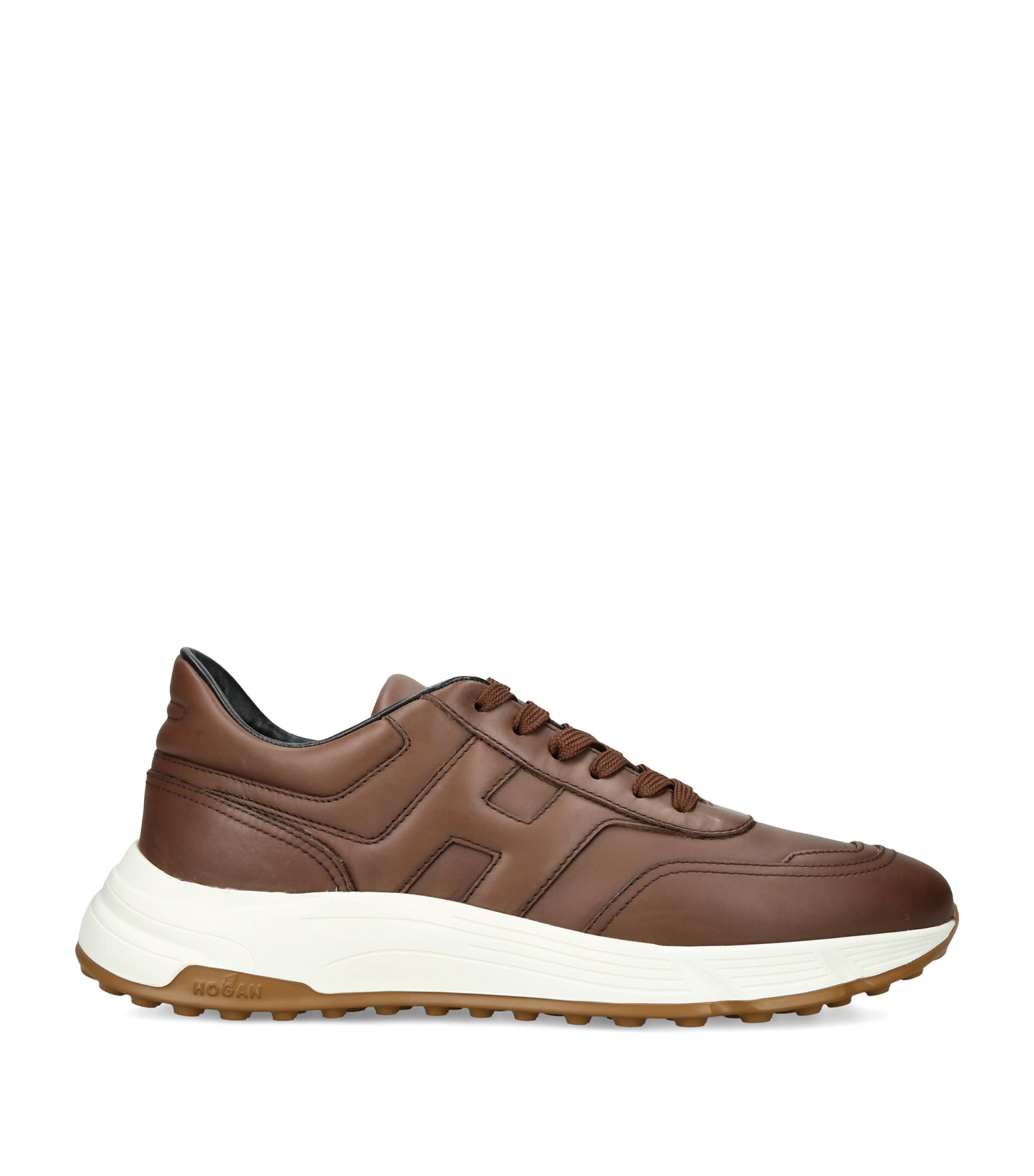 Hogan Leather Hyperlight Sneakers Dark Brown Image 1