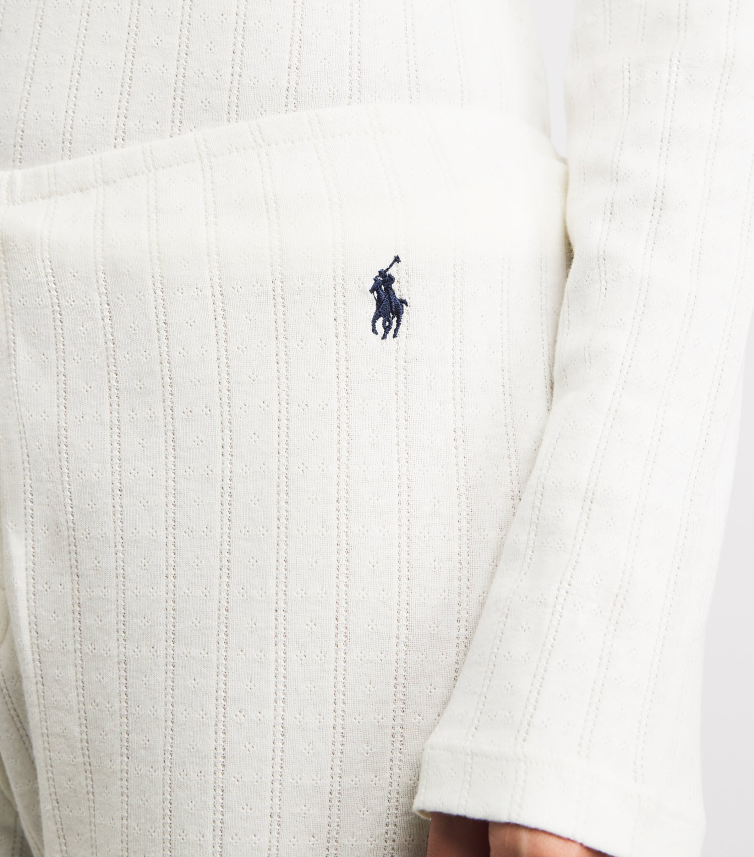 Cotton Henley Pyjama Set EGRET Image 4