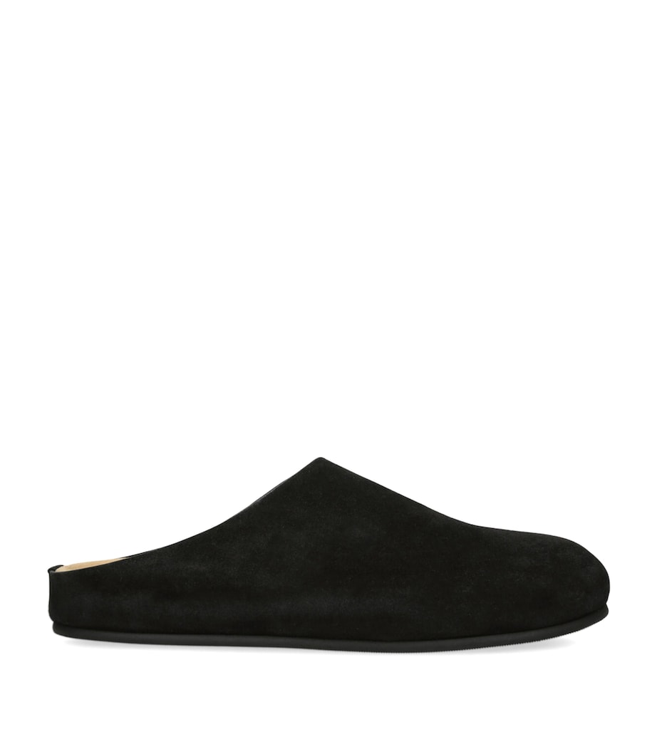 Hugo Suede Slides BLACK Image 1