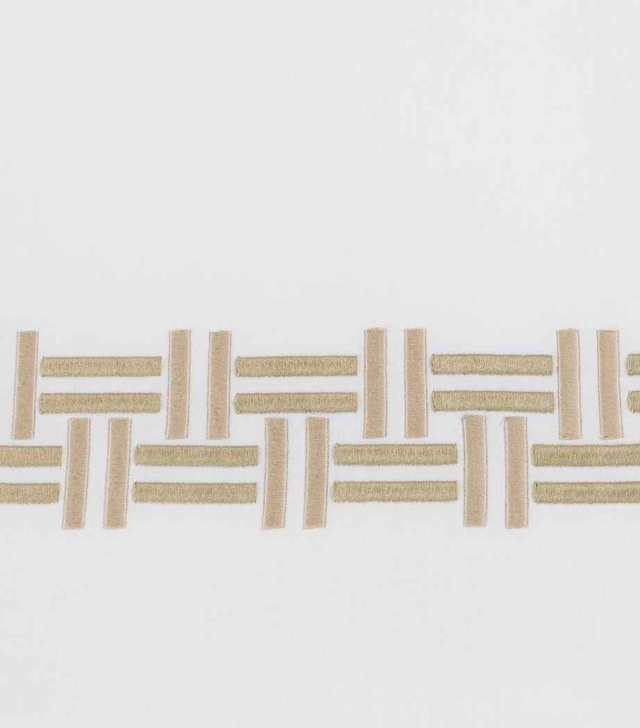 Basket Weave Super King Duvet Cover (260cm x 240cm) 6E37 - TRANQUIL GREE Image 5