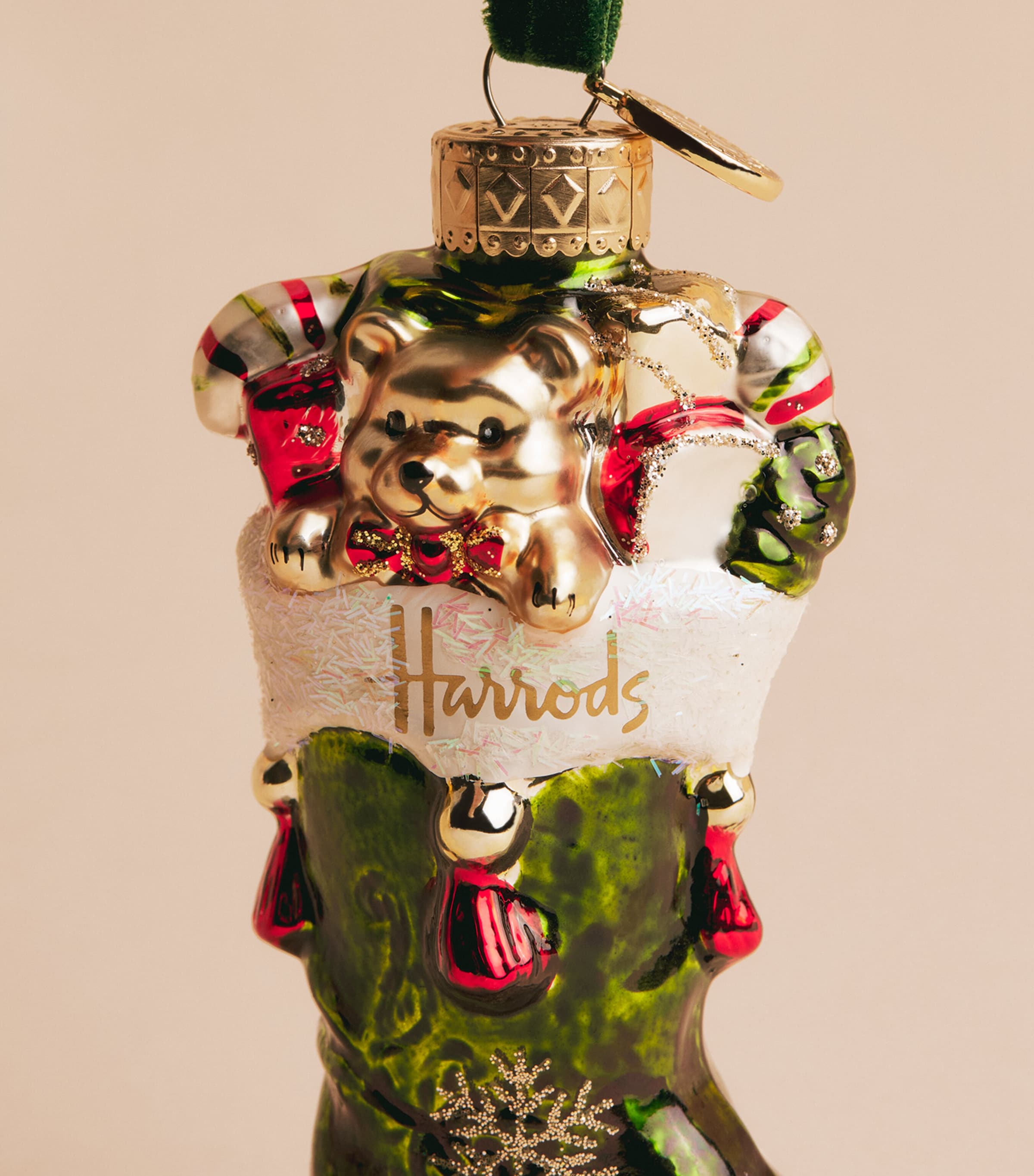 Harrods Stocking Tree Decoration Image 2