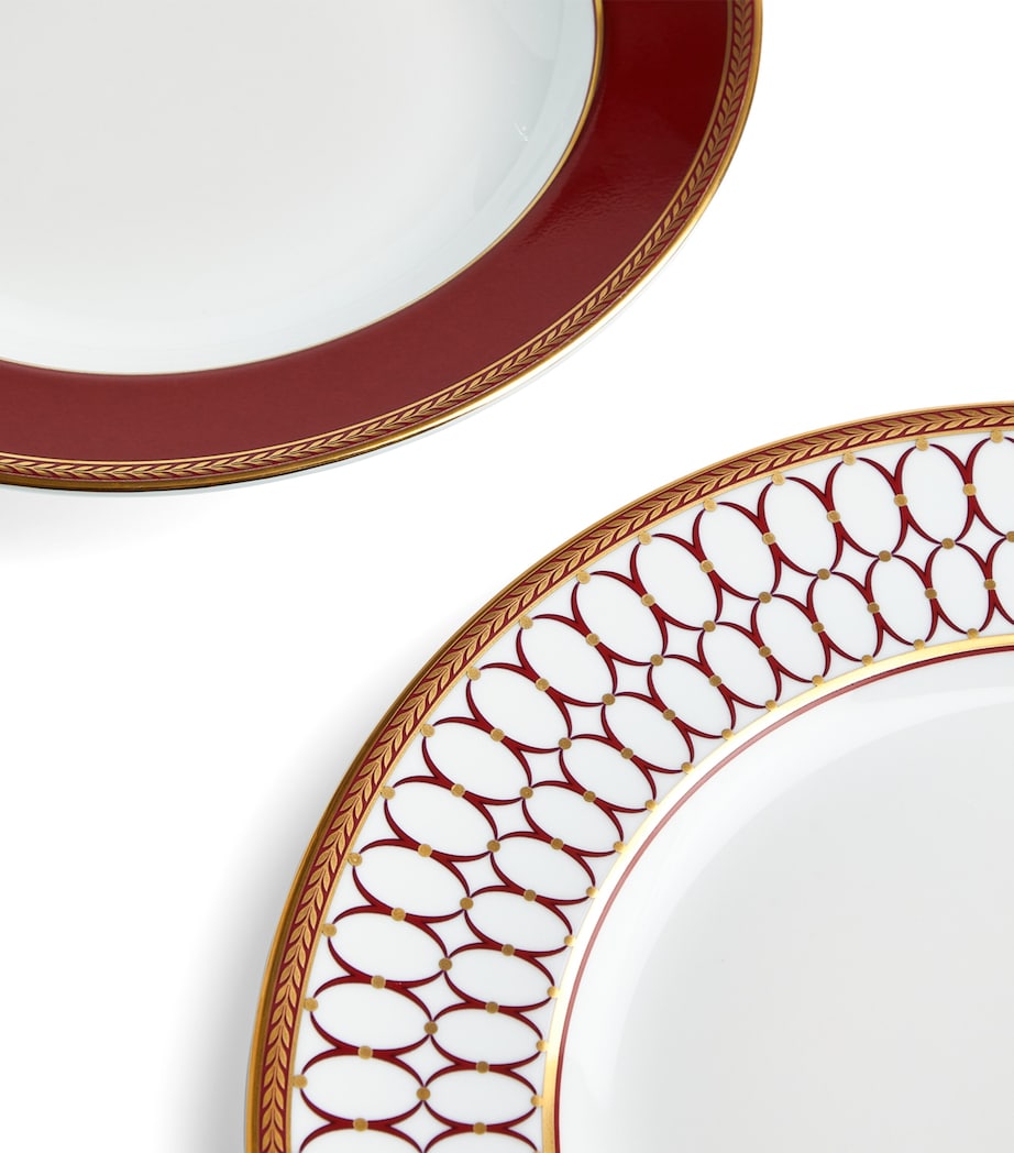 Set of 8 Renaissance Red Dinnerware Pieces RED Image 2