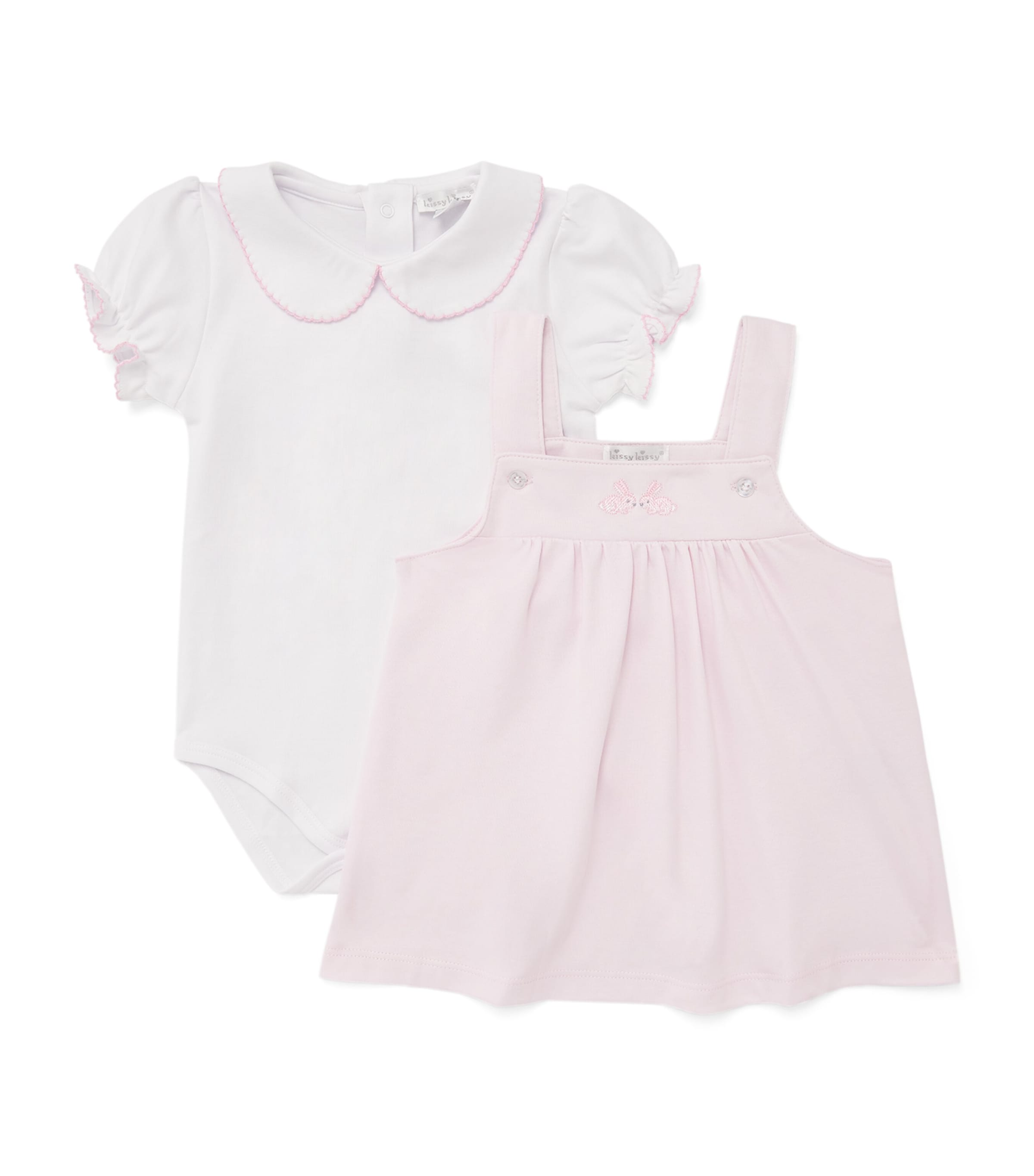 Kissy Kissy Kids'  Pima Cotton Bodysuit And Dress Set