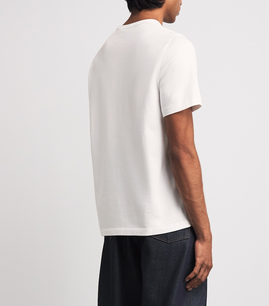 JW Anderson Mens Cotton Embroidered Anchor T-Shirt White Image 5