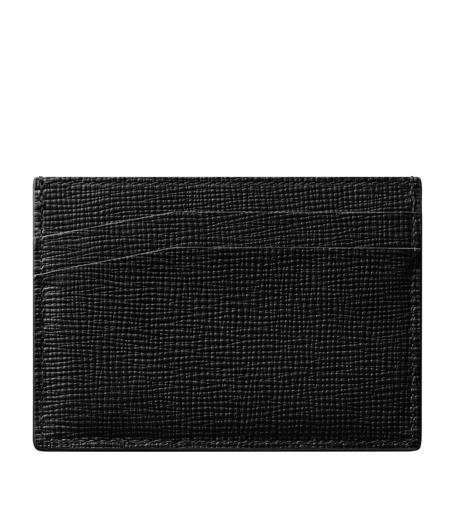 Grained Leather Losange Card Holder BLACK Image 3