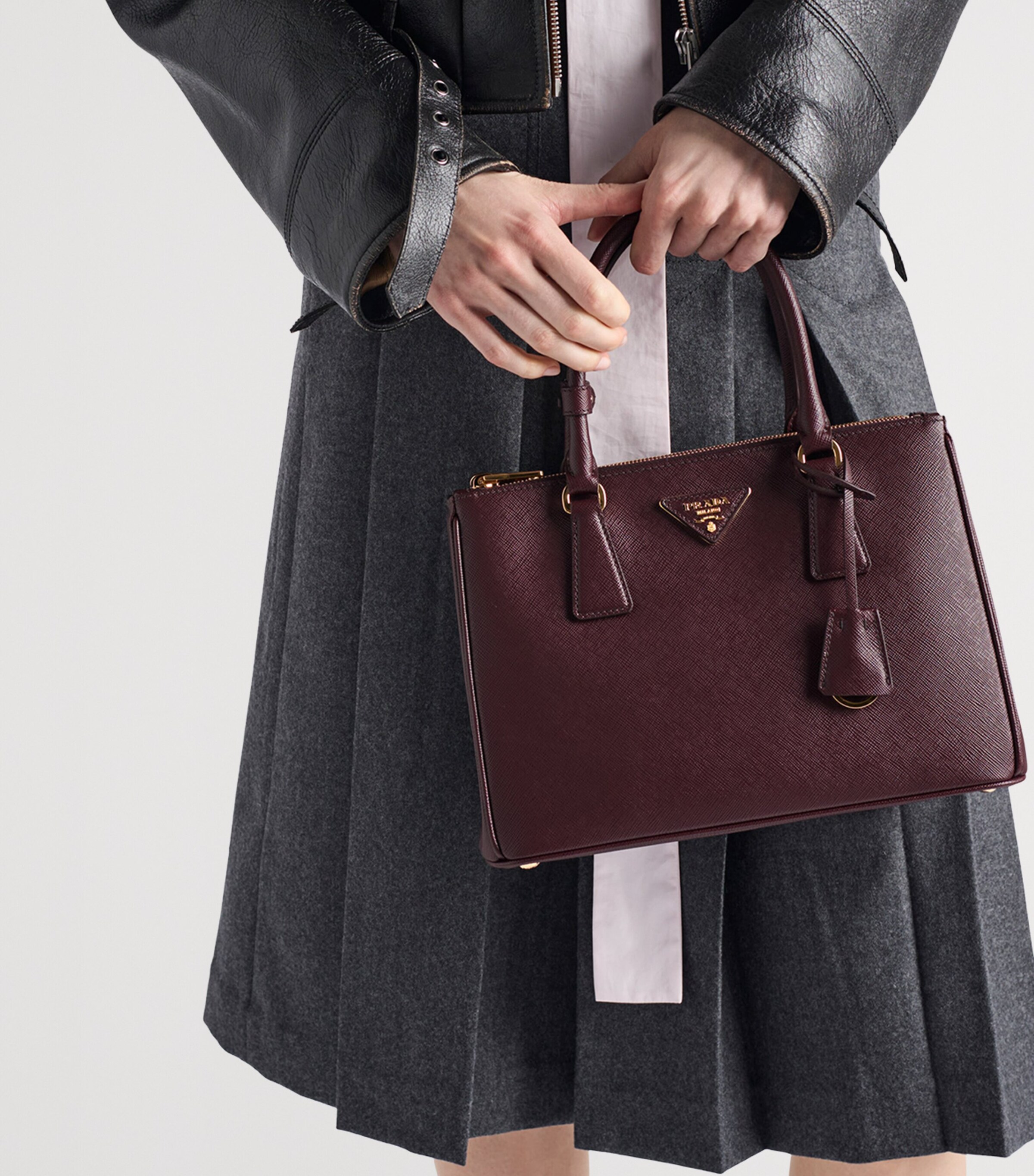 Prada Saffiano Leather Galleria Top-Handle Bag Image 2