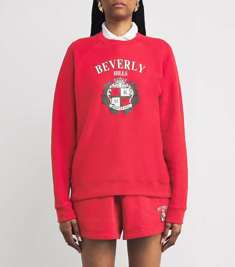 Beverly Hills Crest Sweatshirt RUBY Image 3