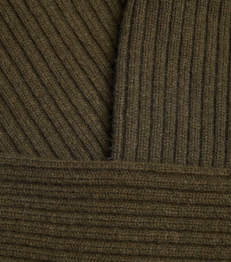 Wool Quarter-Zip Commando Sweater LODEN Image 5