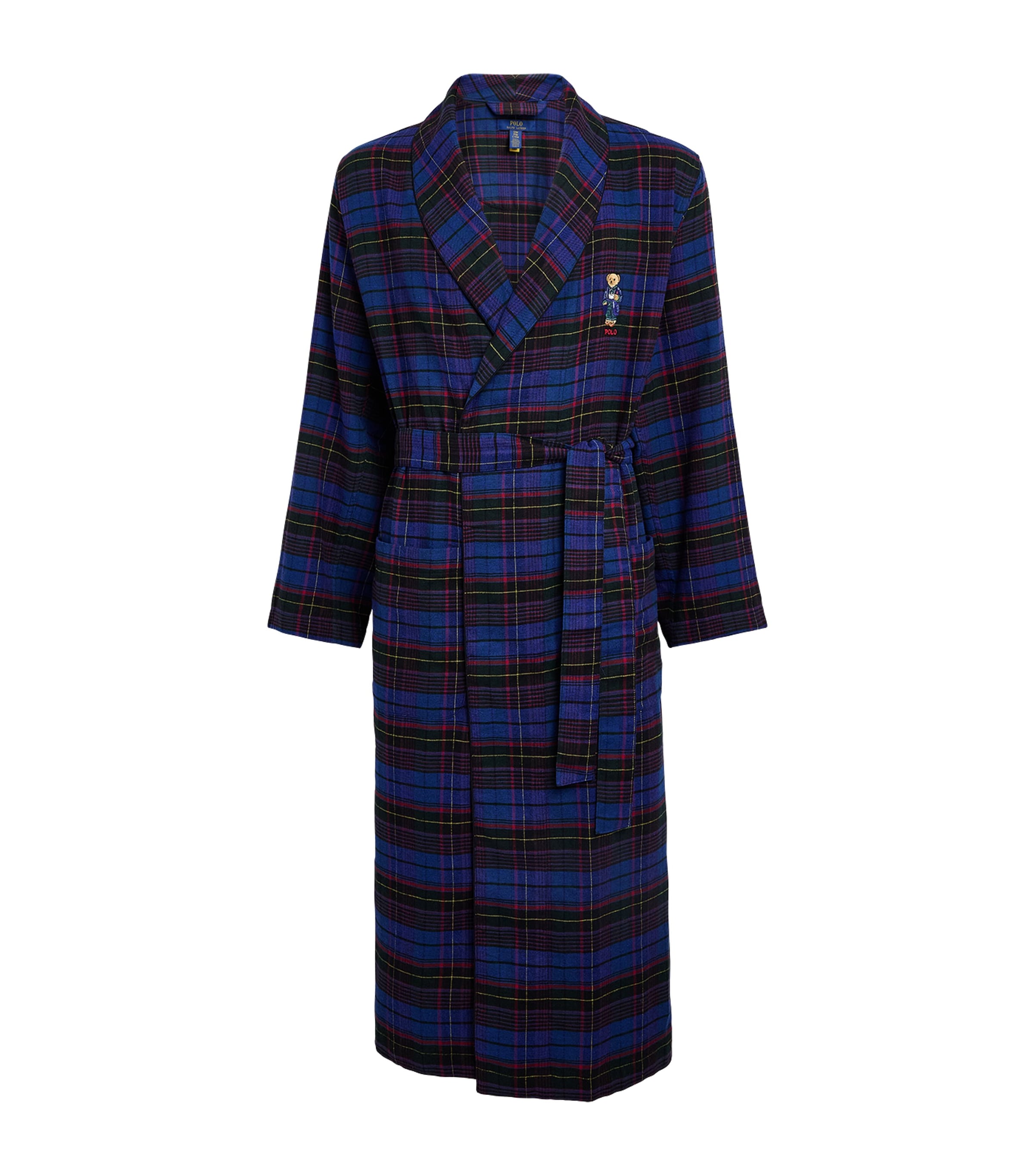 Polo Ralph Lauren Cotton Tartan Polo Bear Robe