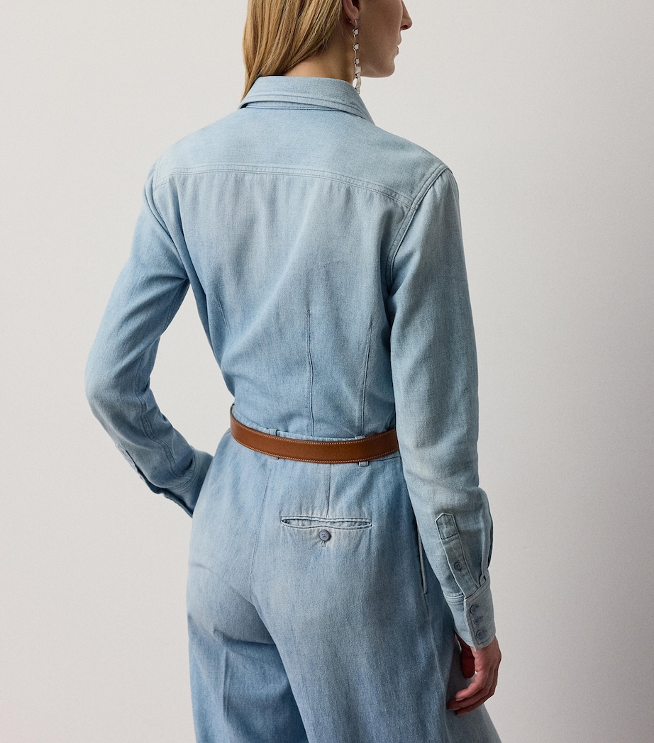 Ralph Lauren Collection Womens Callie Denim Shirt Cirrus Indigo Image 6