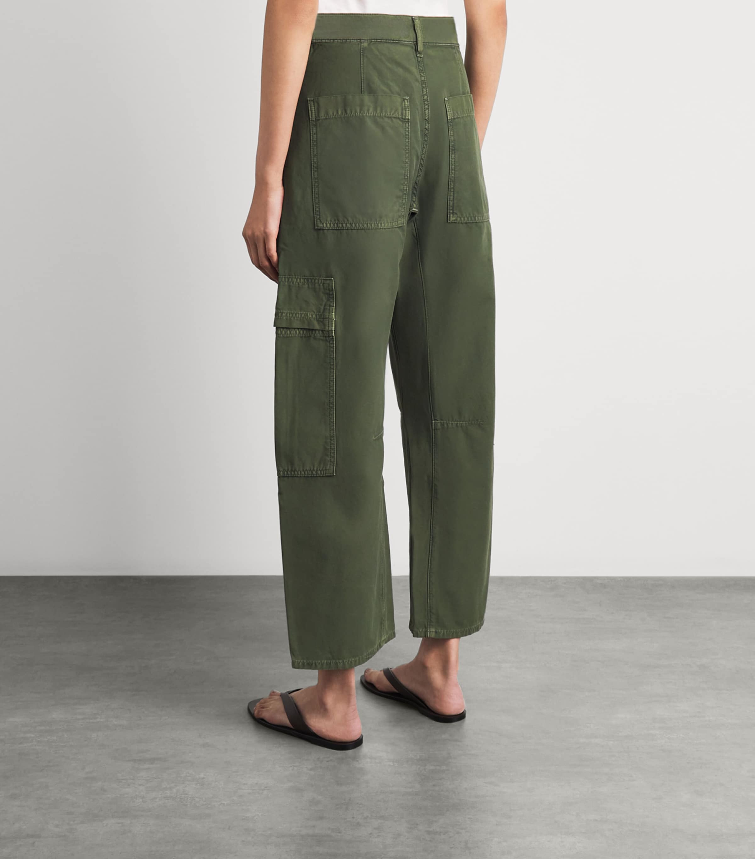 Citizens of Humanity Womens Cotton Marcelle Utility Trousers Surplus Image 5