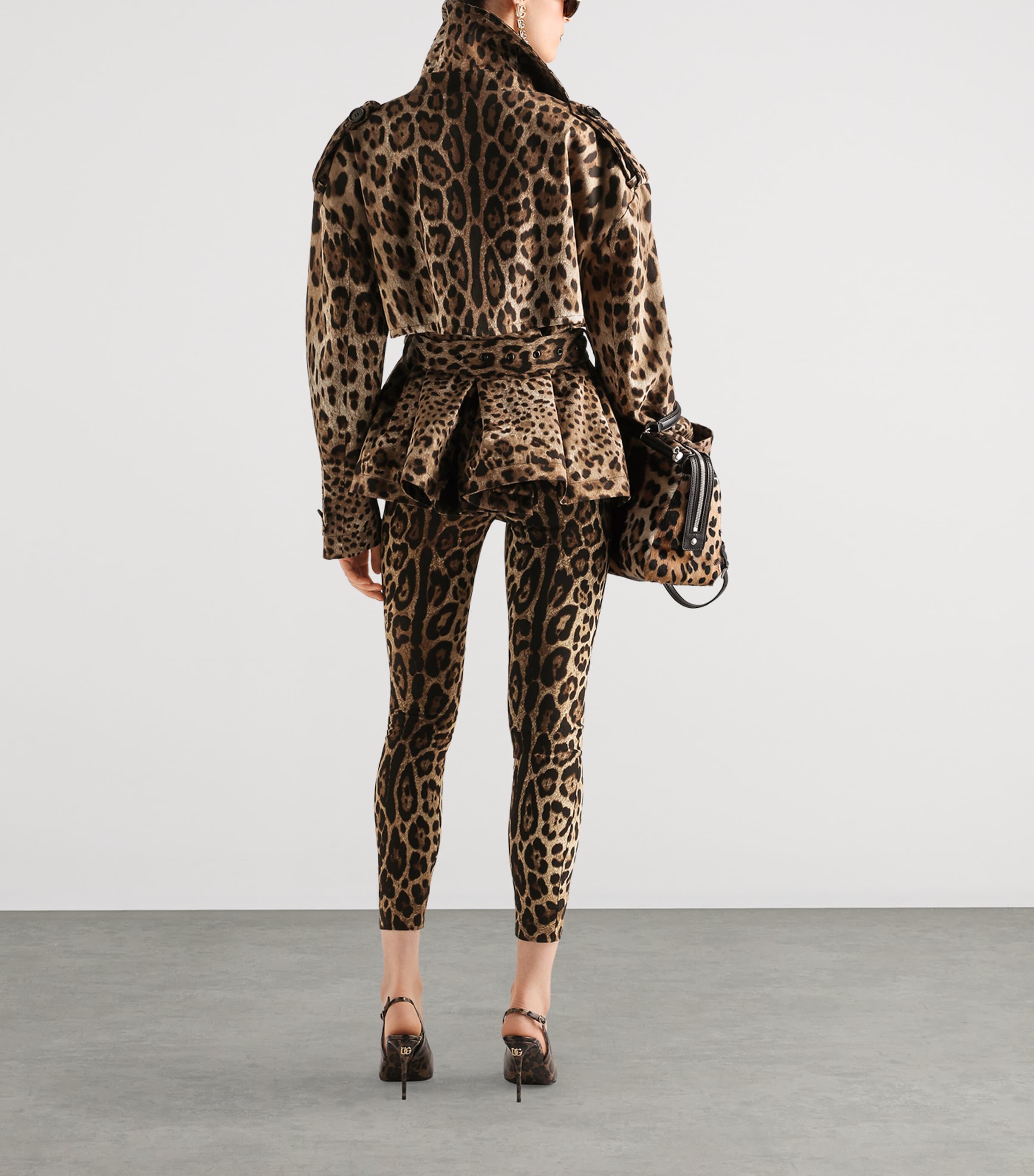 Dolce&Gabbana Womens Leopard Print Jacket Leo New Image 3