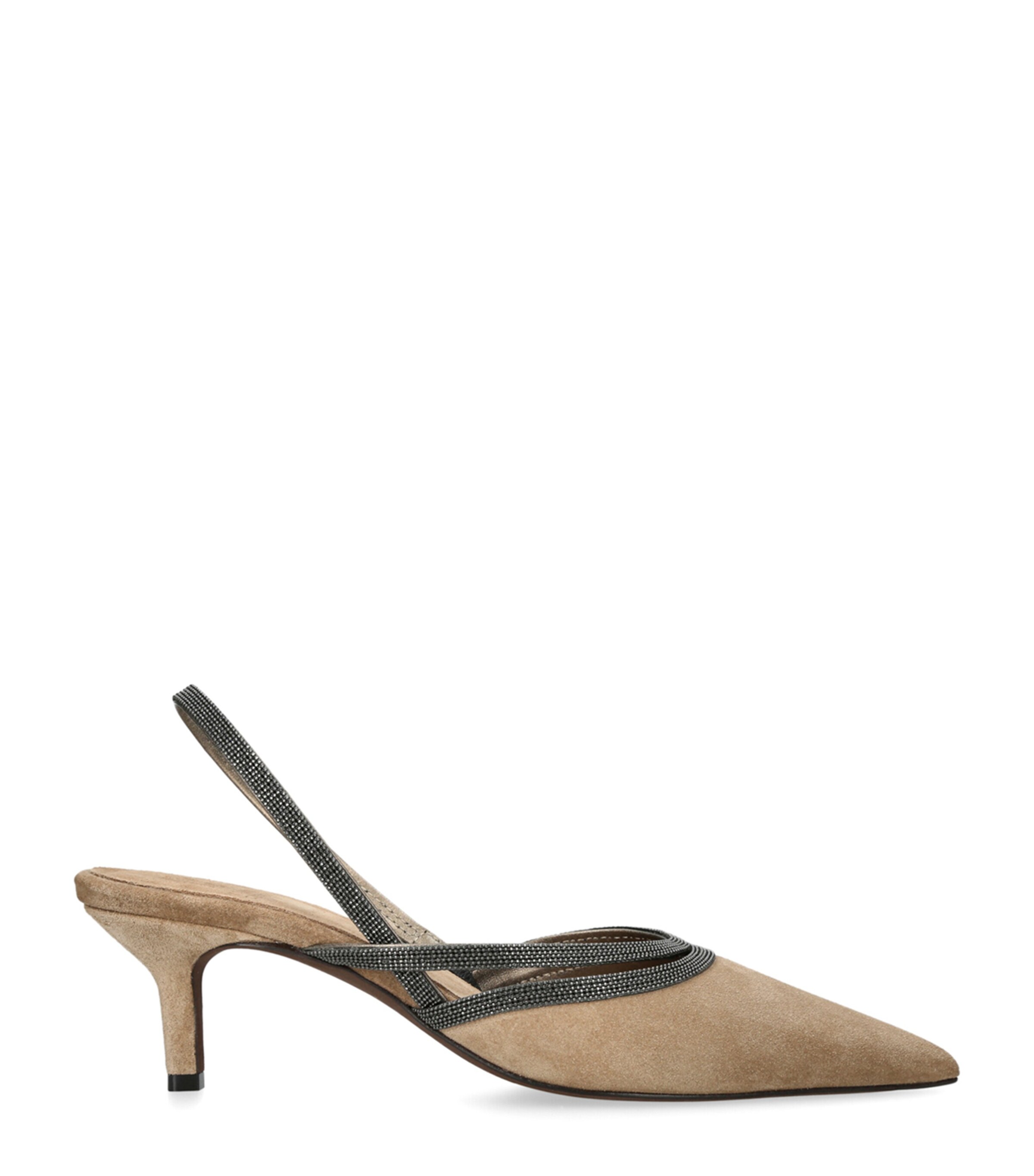 Brunello Cucinelli Woman Pumps Khaki Size 8 Leather In Beige