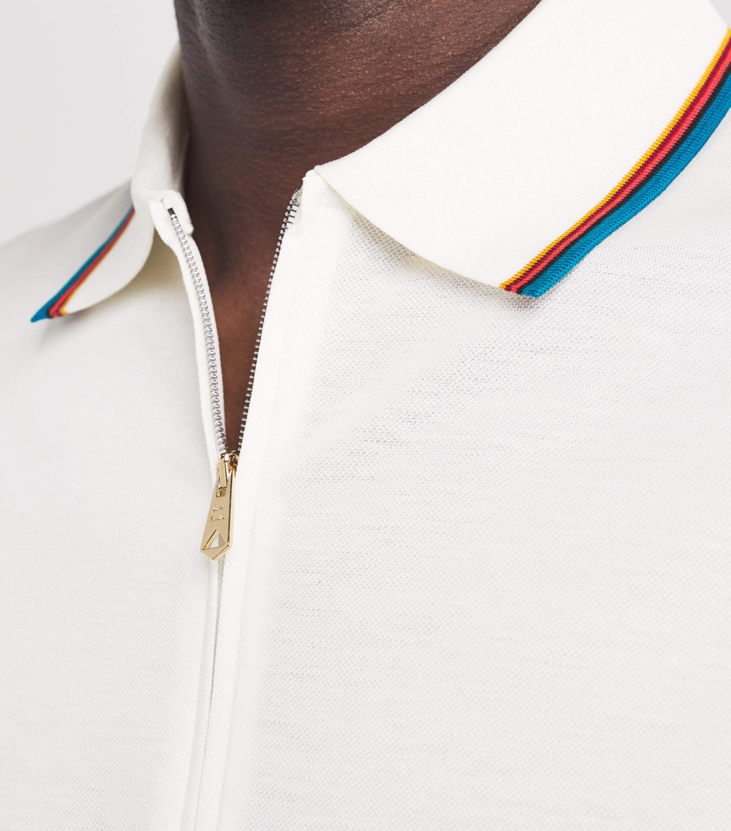 Paul Smith Mens Cotton Signature Stripe Polo Shirt Image 6