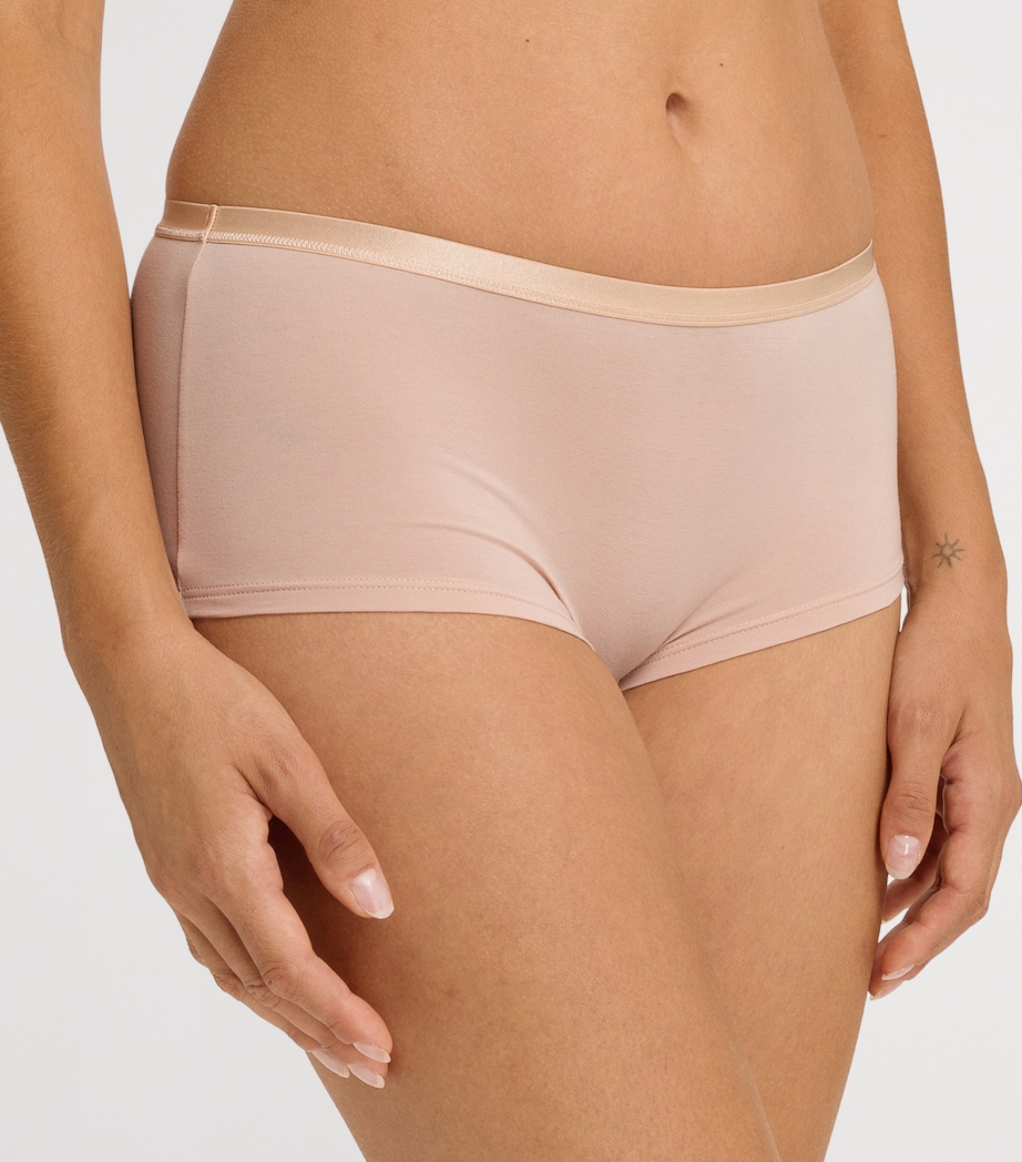 Cotton Sensation Boy Leg Briefs BEIGE Image 2