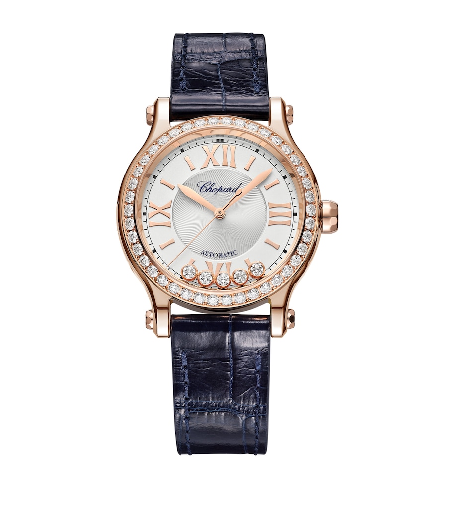 Rose Gold and Diamond Happy Sport Automatic Watch 33mm 18K ROSE GOLD Image 1