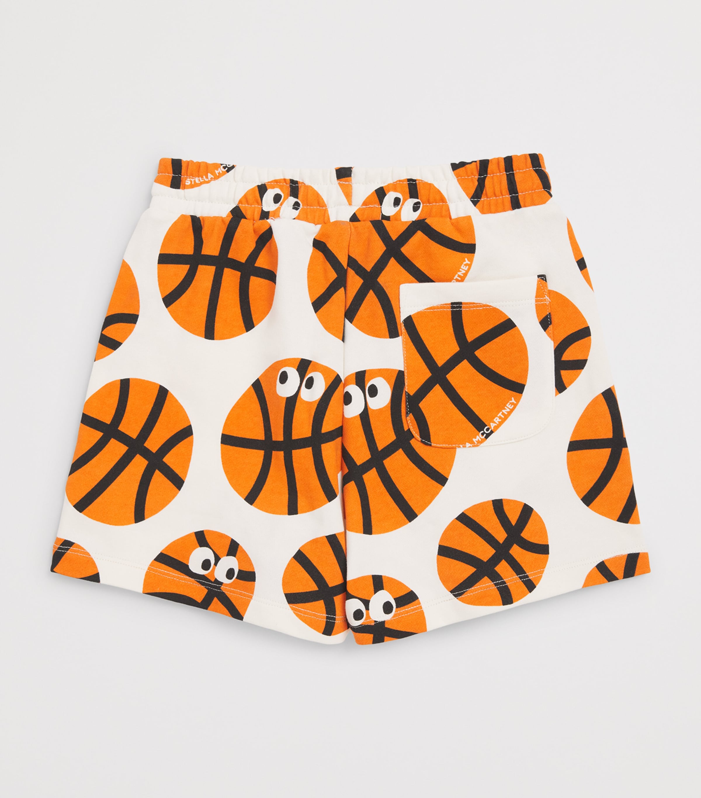 Stella McCartney Kids Organic Cotton Basketball Sweat Shorts (3-14 Years) Image 2