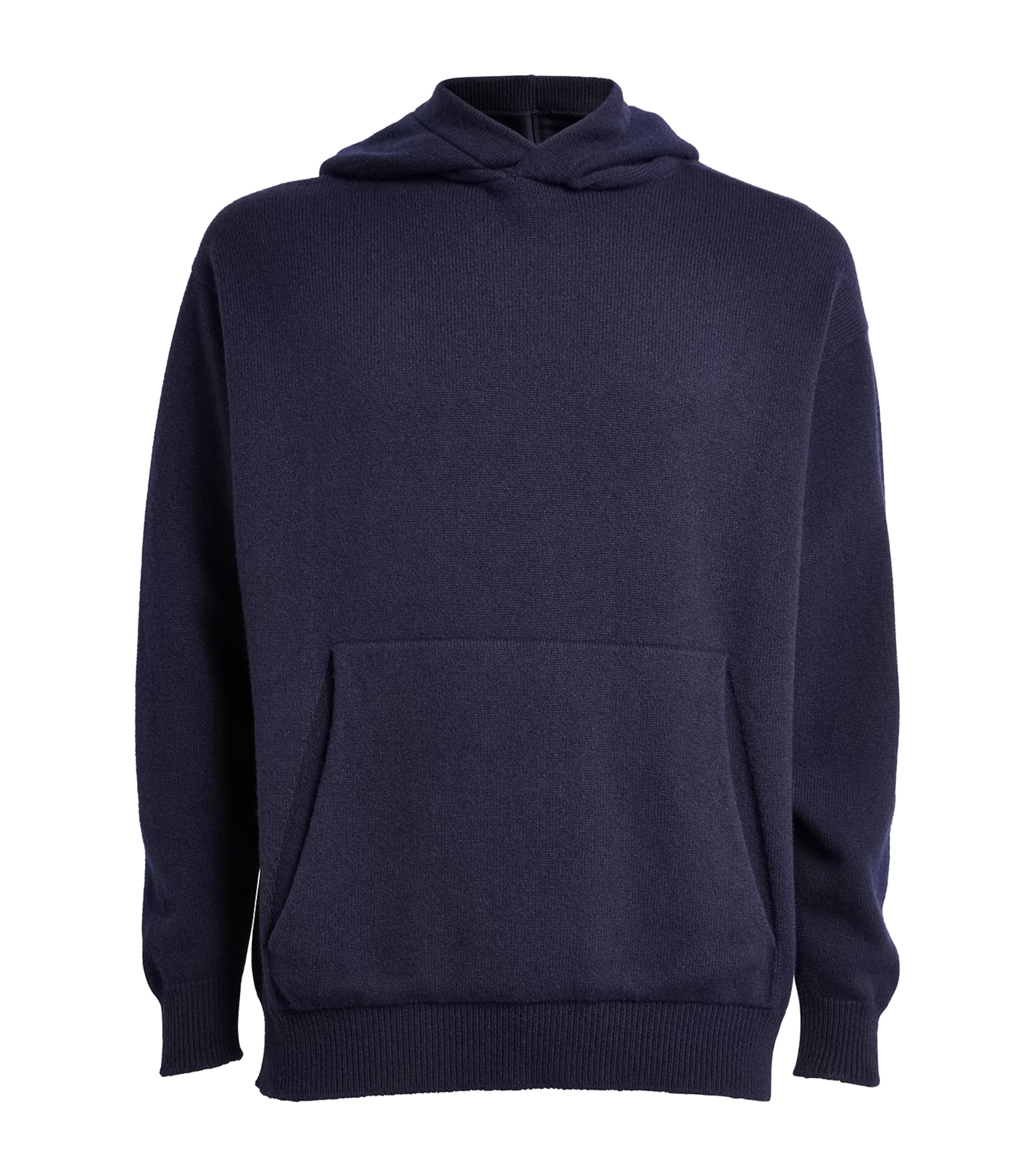 Harrods Cashmere Hoodie In Navy