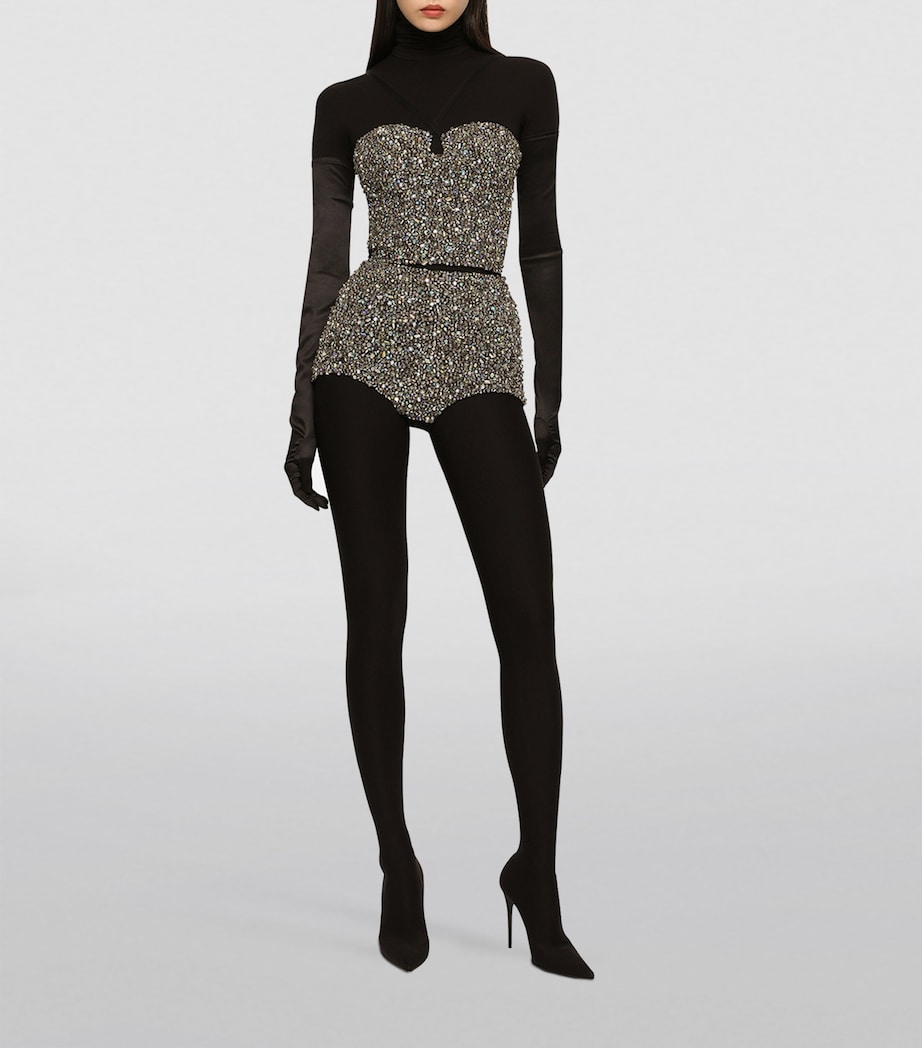 KIM DOLCE&GABBANA Crystal-Embellished Bustier S8400-EMBROIDERED Image 5