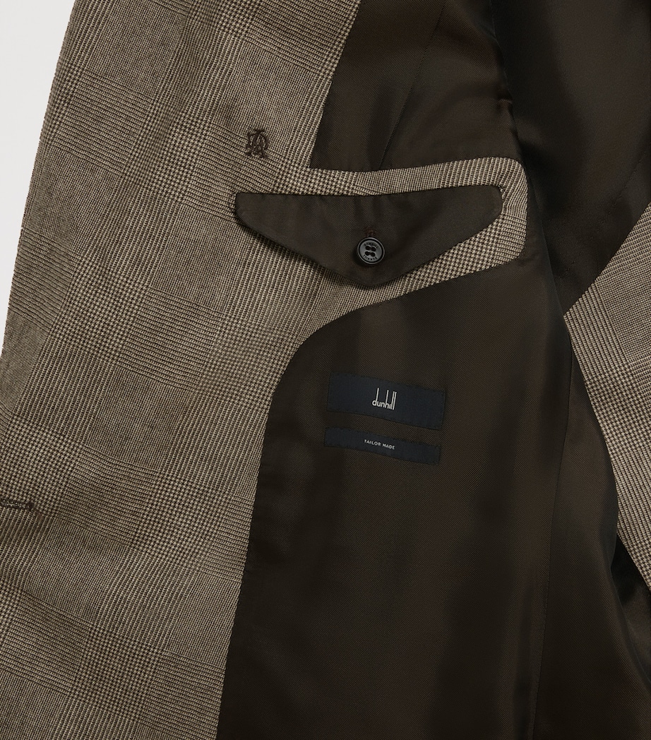 Wool Glen Check Bourdon Blazer 293SOFT BROWN Image 8