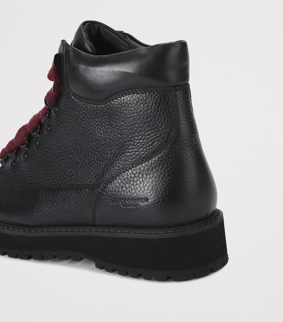 Kurt Geiger London Leather Chiltern Hiker Boots Black Image 4