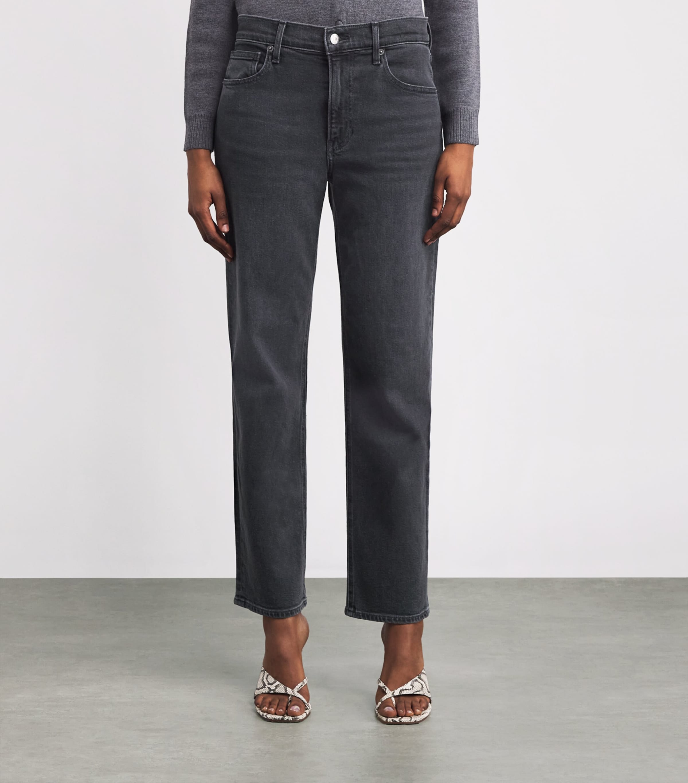 Leah Mid-Rise Straight Jeans WA_ON WASHED ONYX Image 3