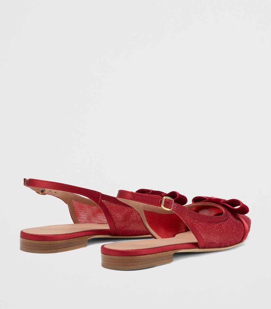 Glittered Jama Slingback Flats GLITTER MESH Image 4